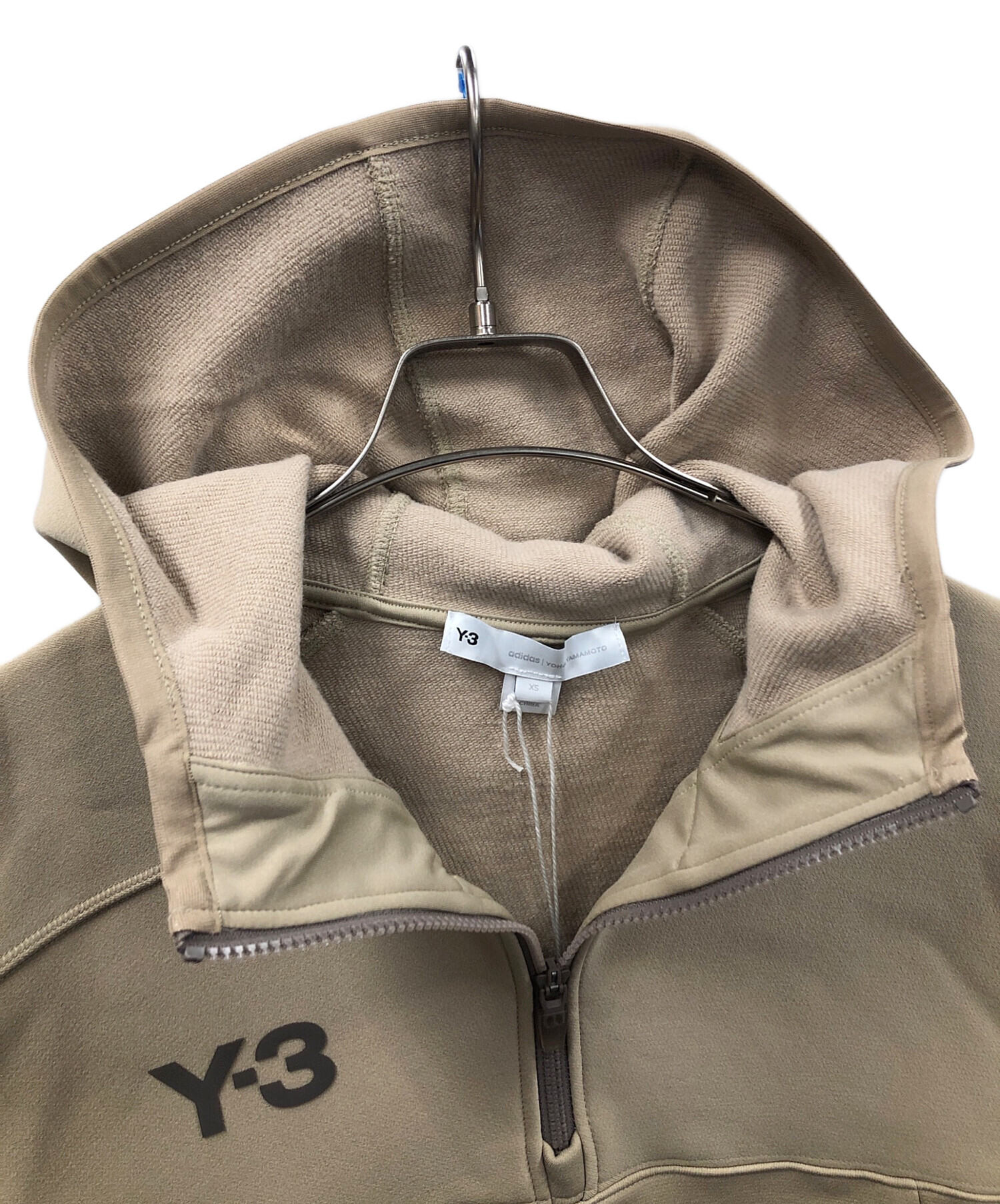 中古・古着通販】Y-3 (ワイスリー) パーカー LOGO HALF-ZIP HOODIE 