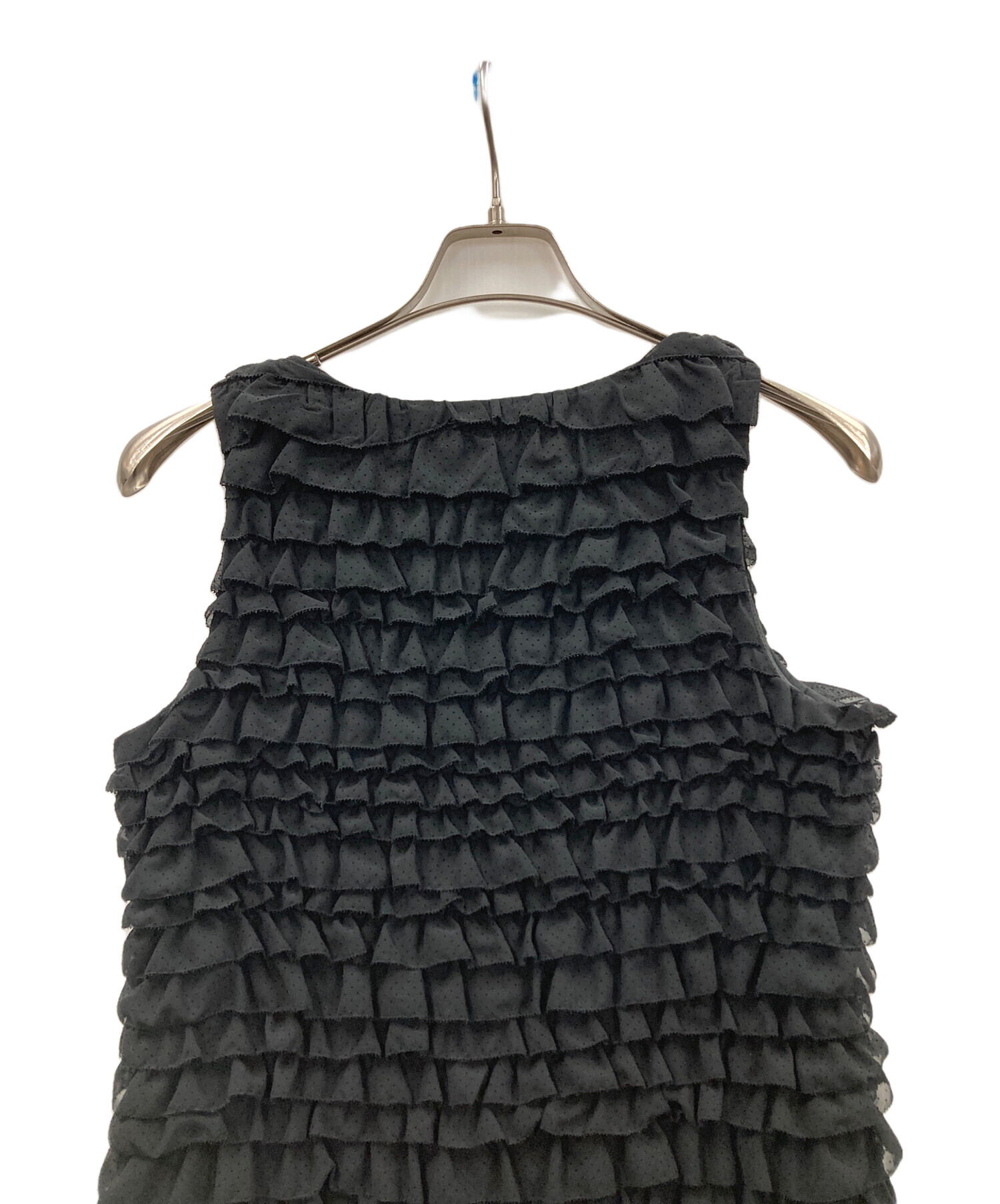 PINK HOUSE ブラック ノースリーブ チュニックワンピース 中古・古着通販】PINK HOUSE (ピンクハウス) ノースリーブワンピース