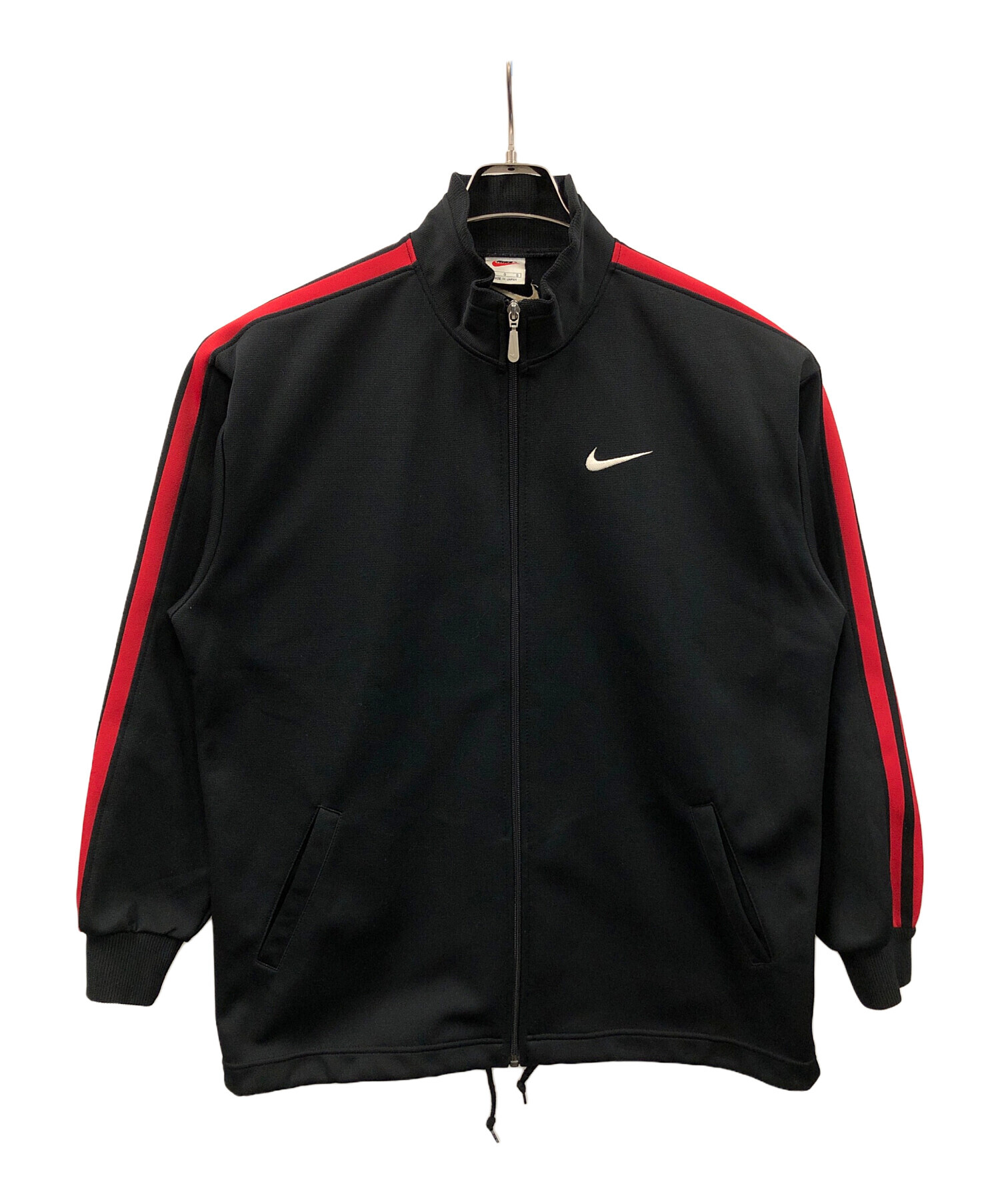 中古・古着通販】NIKE (ナイキ) トラックジャケット ブラック×レッド