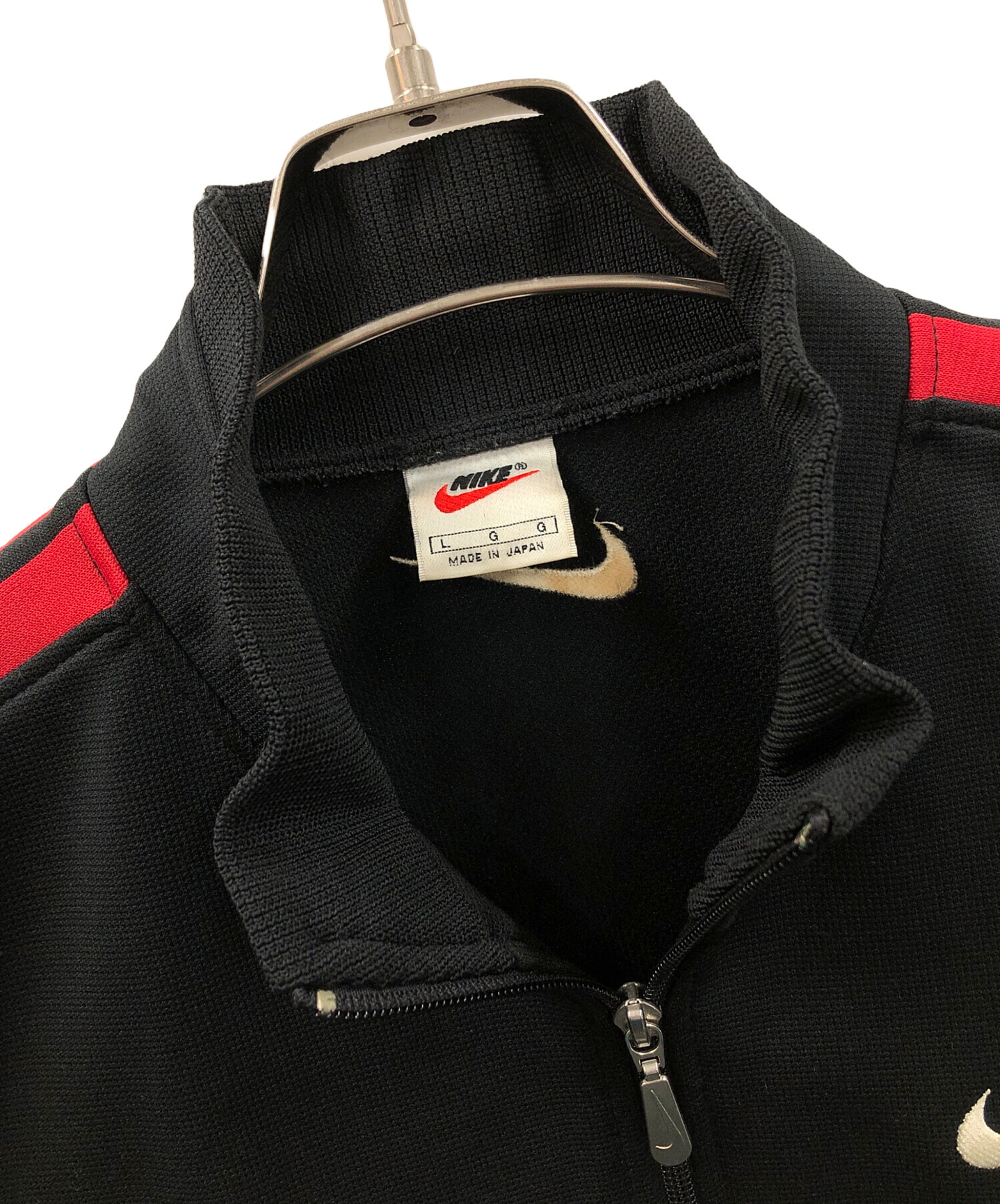 中古・古着通販】NIKE (ナイキ) トラックジャケット ブラック×レッド