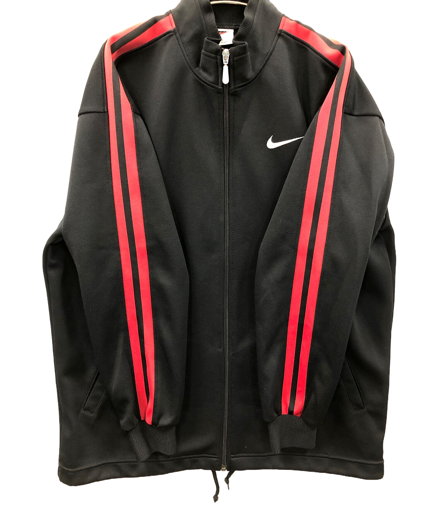 中古・古着通販】NIKE (ナイキ) トラックジャケット ブラック×レッド