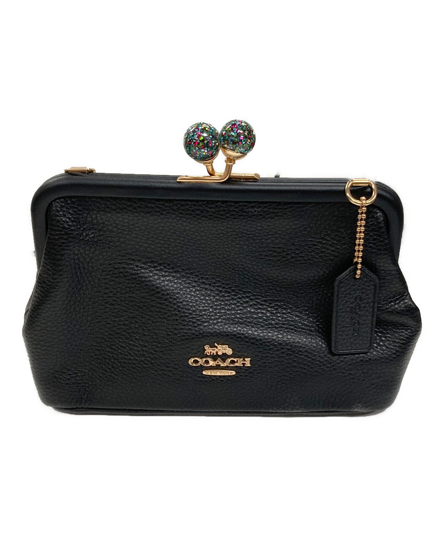 中古・古着通販】COACH (コーチ) ショルダーバッグ がま口タイプ