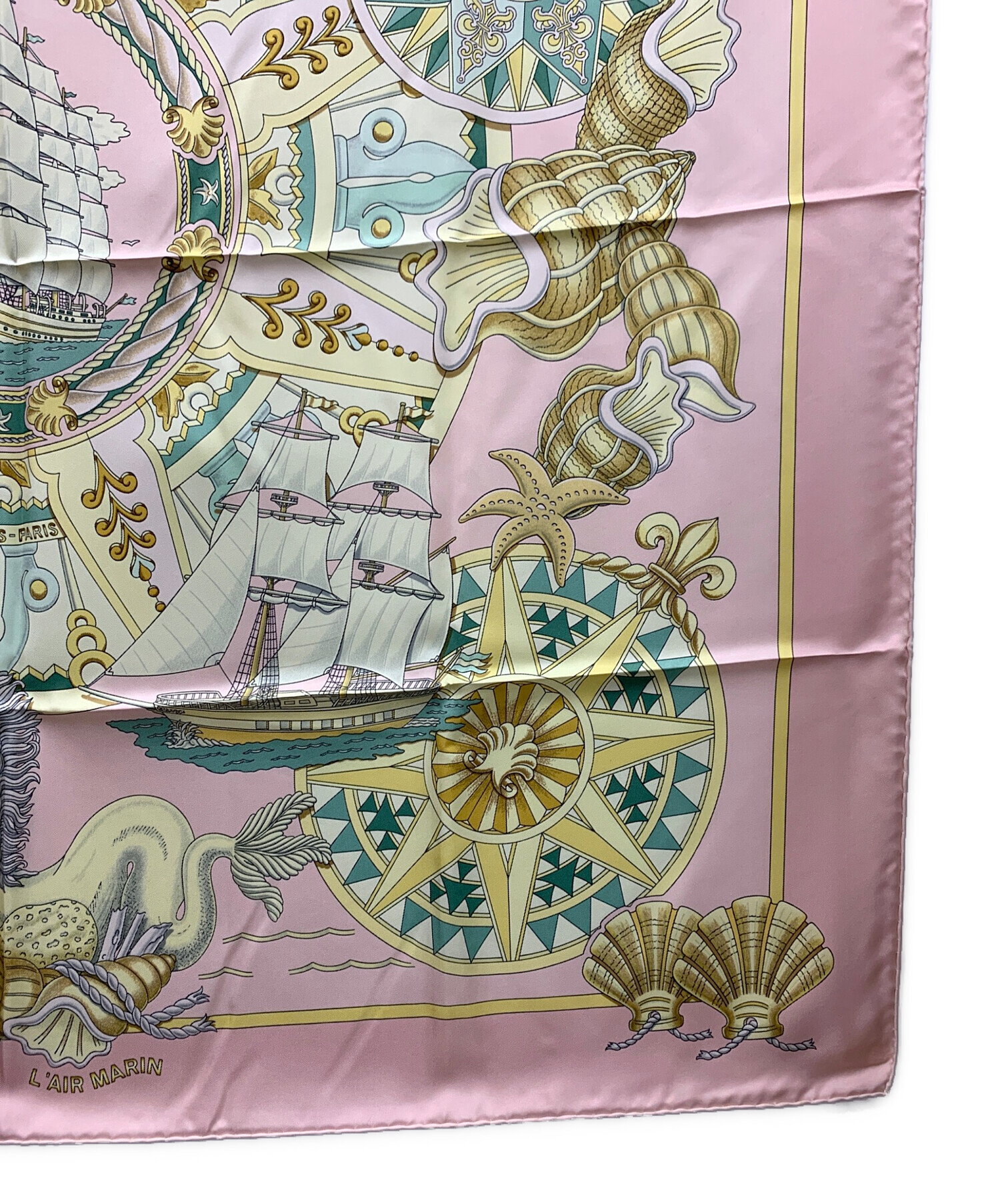 中古・古着通販】HERMES (エルメス) スカーフ L'AIR MARIN（レール