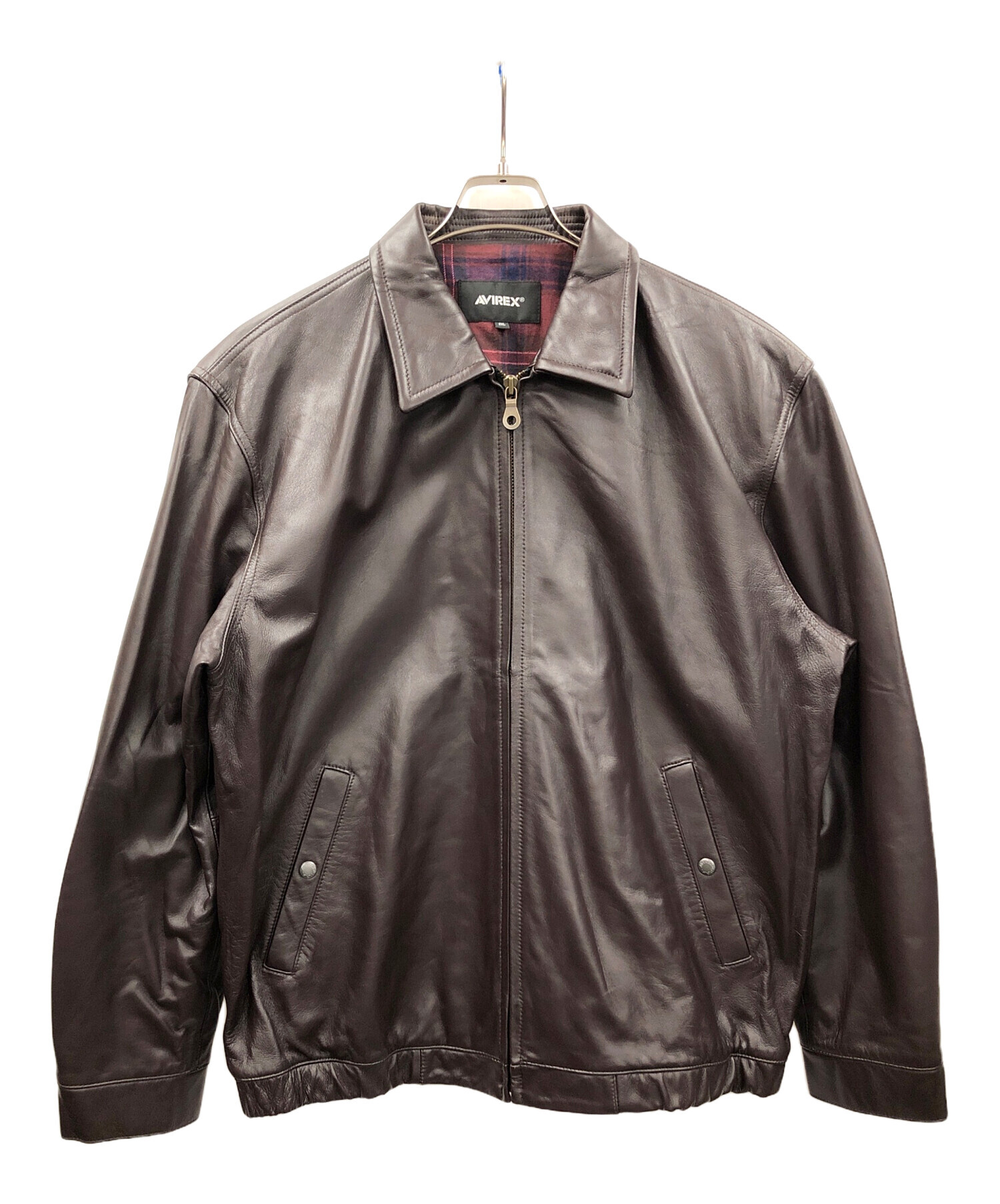 未使用級 大きいサイズ 2XL AVIREX スウィングトップ ジャケット 羊革 未使用級 大きいサイズ 2XL AVIREX スウィングトップ ジャケット 羊革