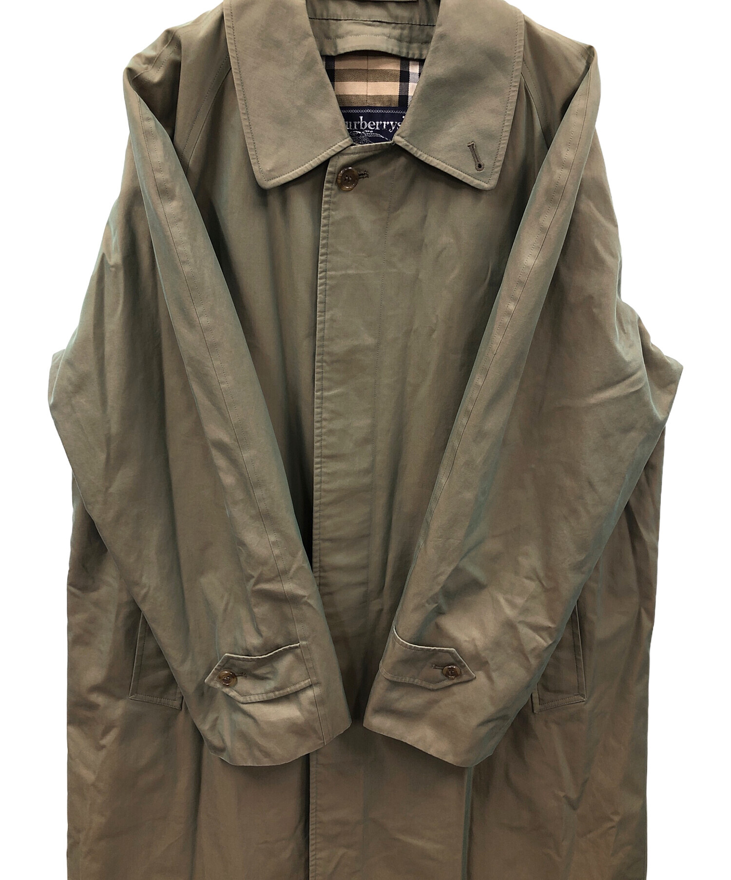 中古・古着通販】BURBERRY (バーバリー) ステンカラーコート オリーブ