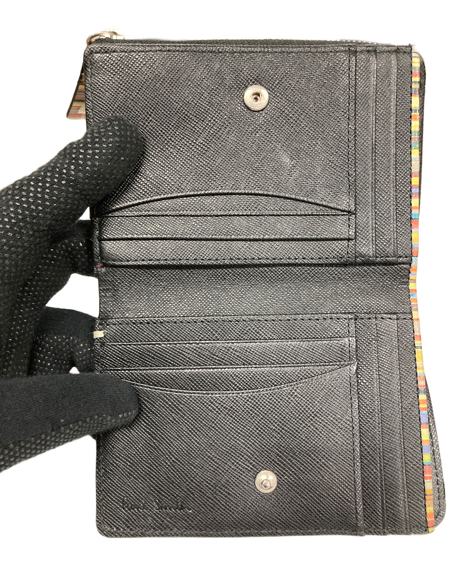 中古・古着通販】PAUL SMITH (ポールスミス) 2つ折り財布 ジップ