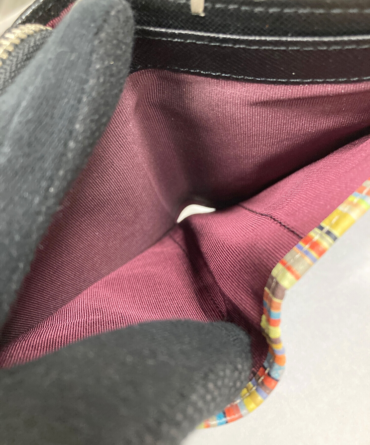 中古・古着通販】PAUL SMITH (ポールスミス) 2つ折り財布 ジップ
