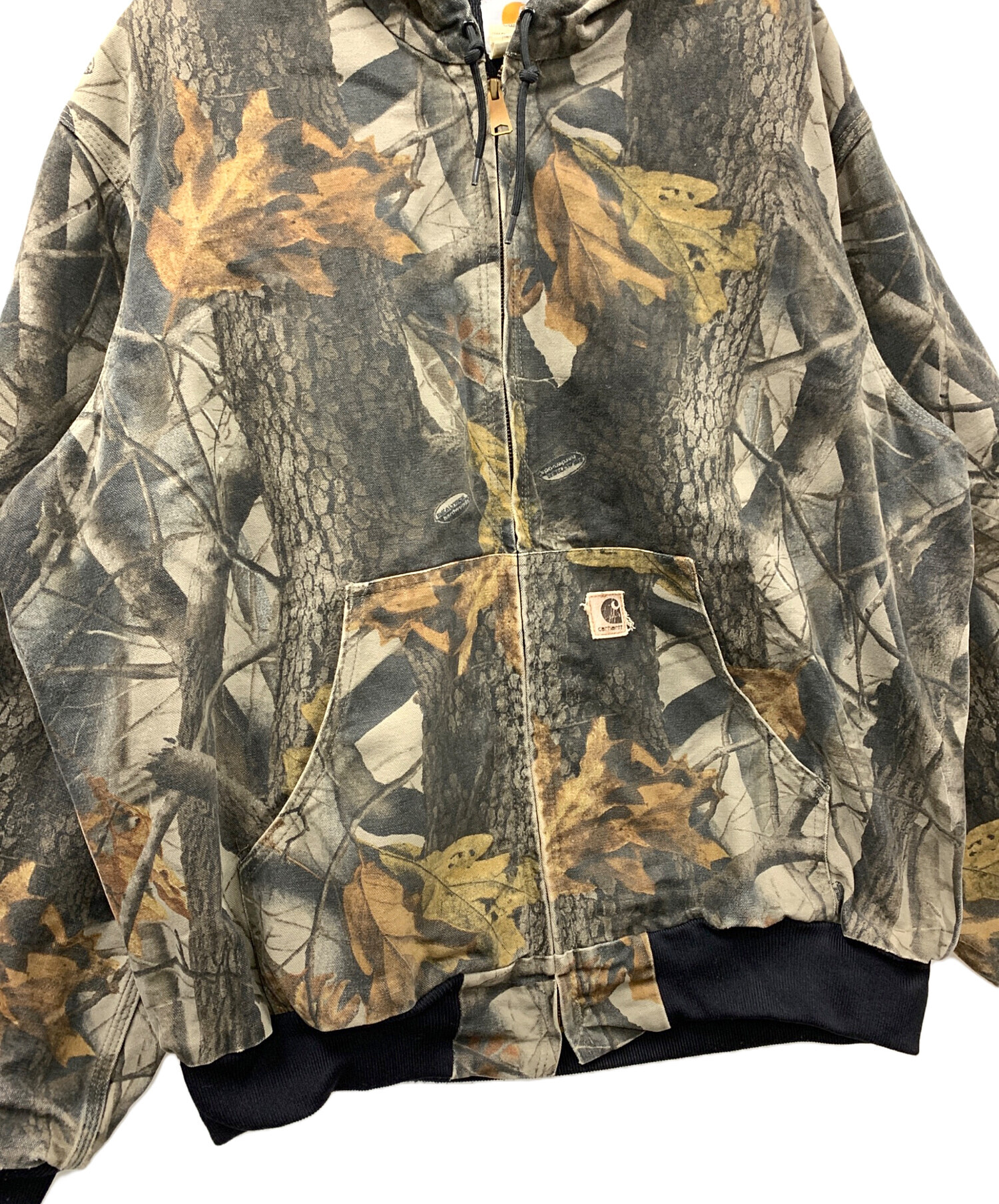 【古着】Carhartt - XL 迷彩柄アクティブジャケット J144 CMO 中古・古着通販】CarHartt (カーハート) アクティブジャケット グレー