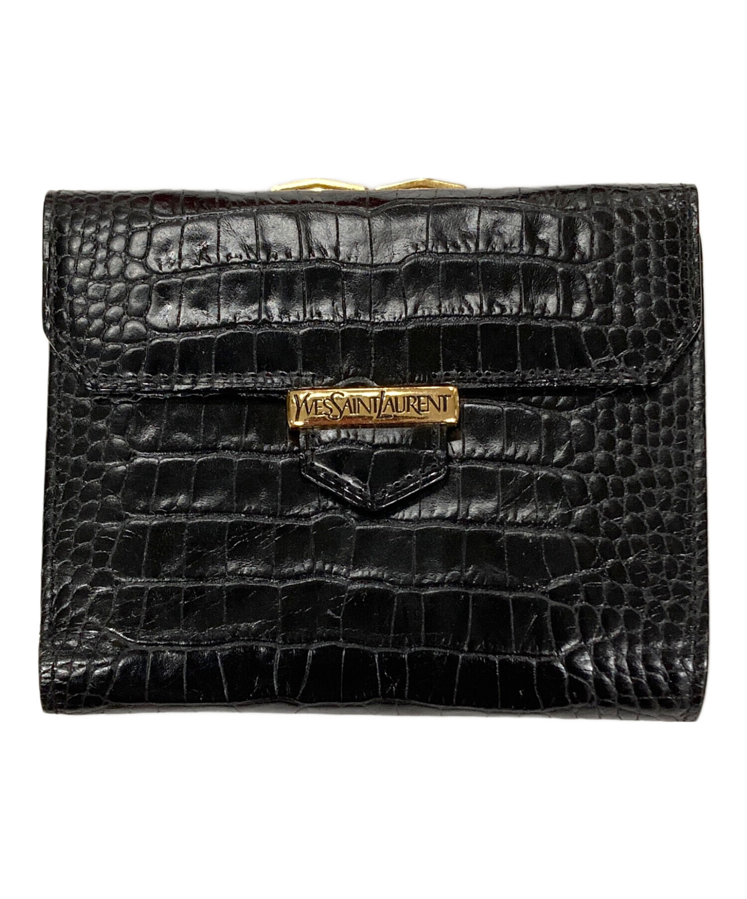イブサンローラン 財布 三つ折り 中古・古着通販 Yves Saint Laurent 