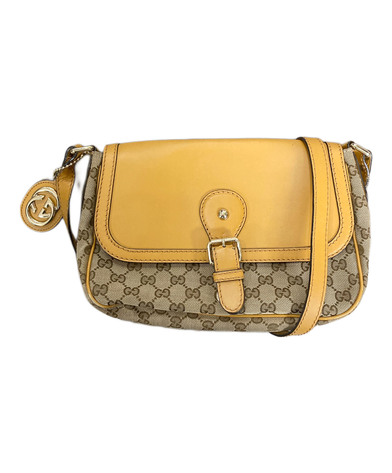 中古・古着通販】GUCCI (グッチ) ショルダーバッグ ベージュ サイズ