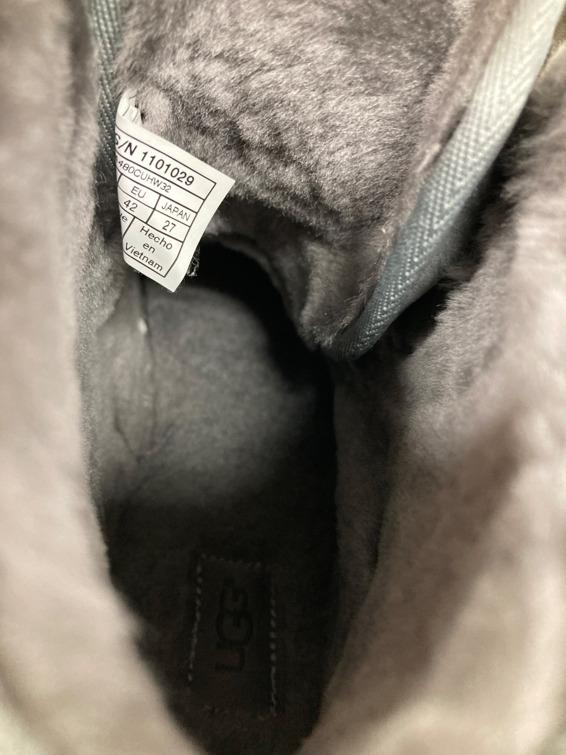 中古・古着通販】UGG (アグ) ムートンブーツ グレー サイズ:27cm