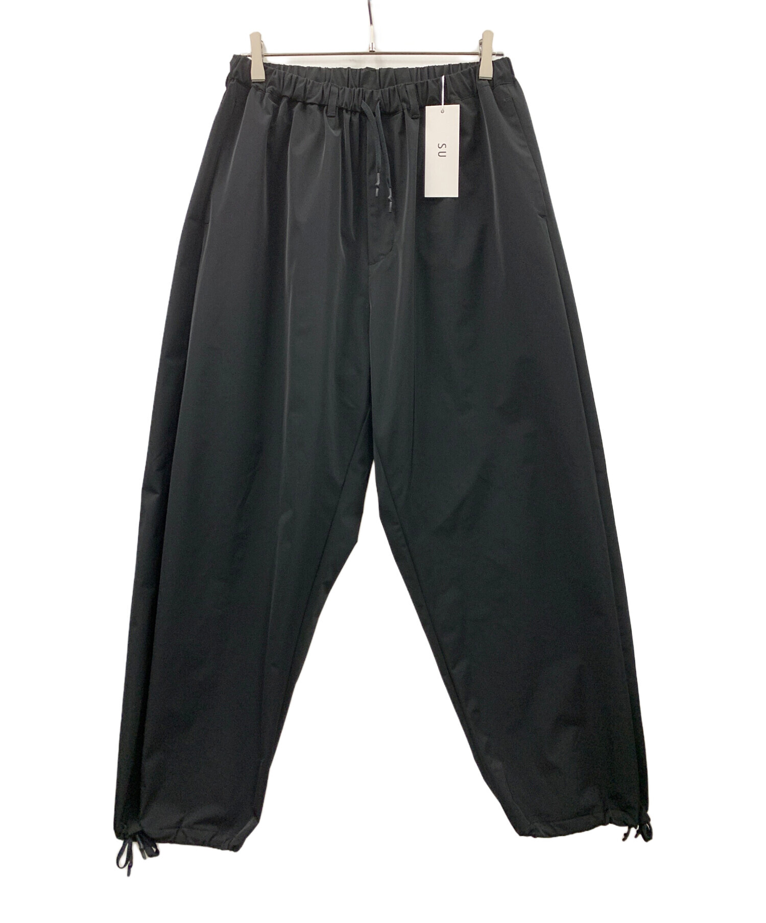 中古・古着通販】SU (ス) イージーパンツ ブラック サイズ:48 未使用品