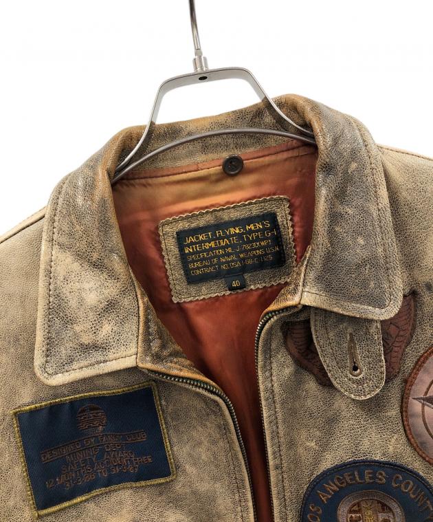 中古・古着通販】JACKET (ジャケット) G-1フライトジャケット ブラウン