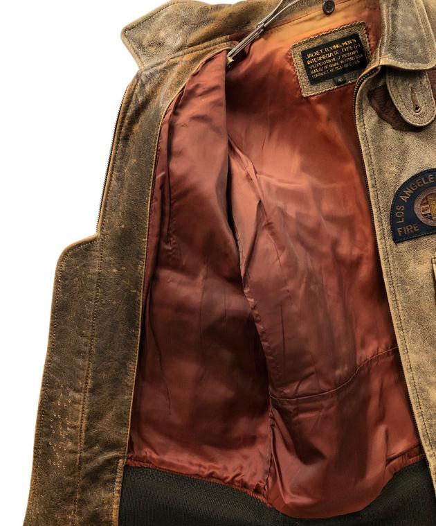 中古・古着通販】JACKET (ジャケット) G-1フライトジャケット ブラウン