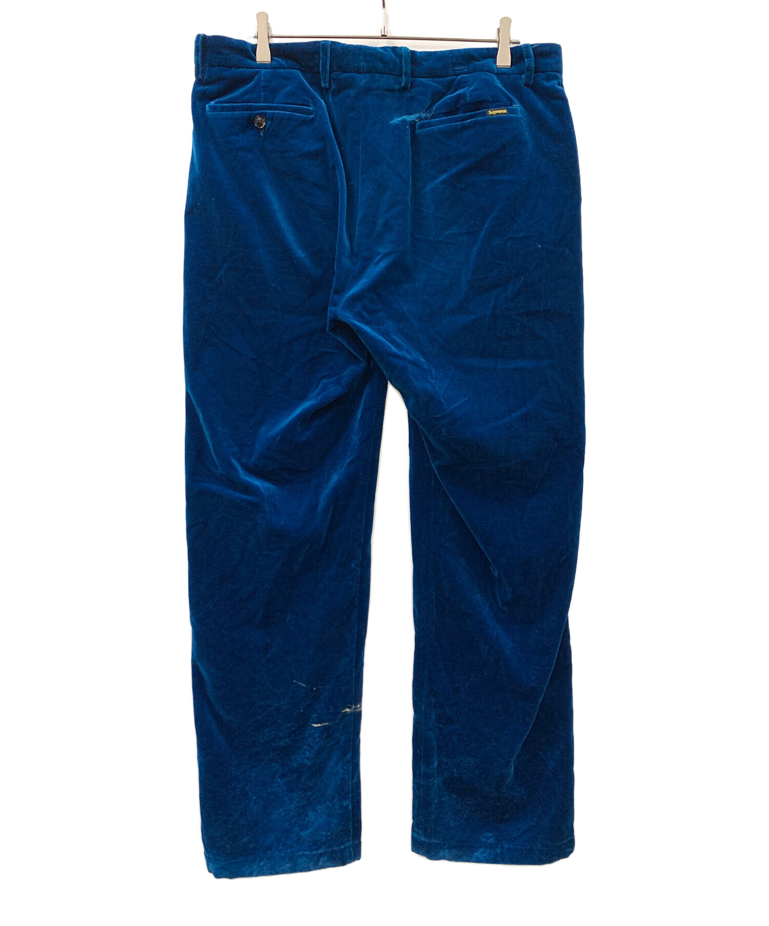 中古・古着通販】SUPREME (シュプリーム) ベロアパンツ ブルー サイズ