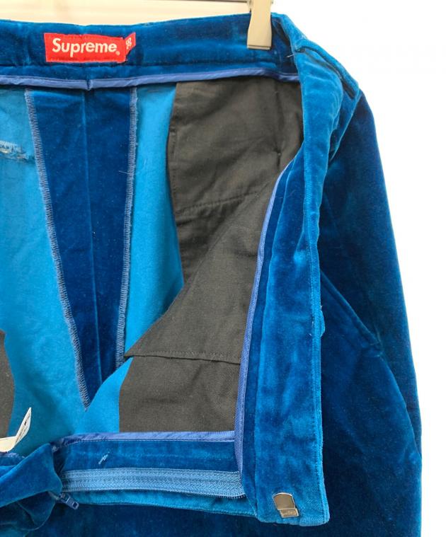 中古・古着通販】SUPREME (シュプリーム) ベロアパンツ ブルー サイズ