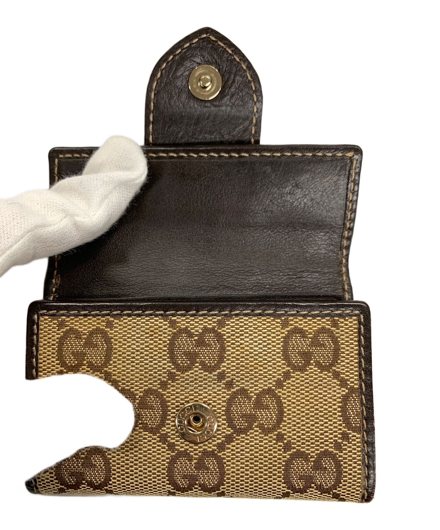 中古・古着通販】GUCCI (グッチ) キーケース 6連 ベージュ サイズ