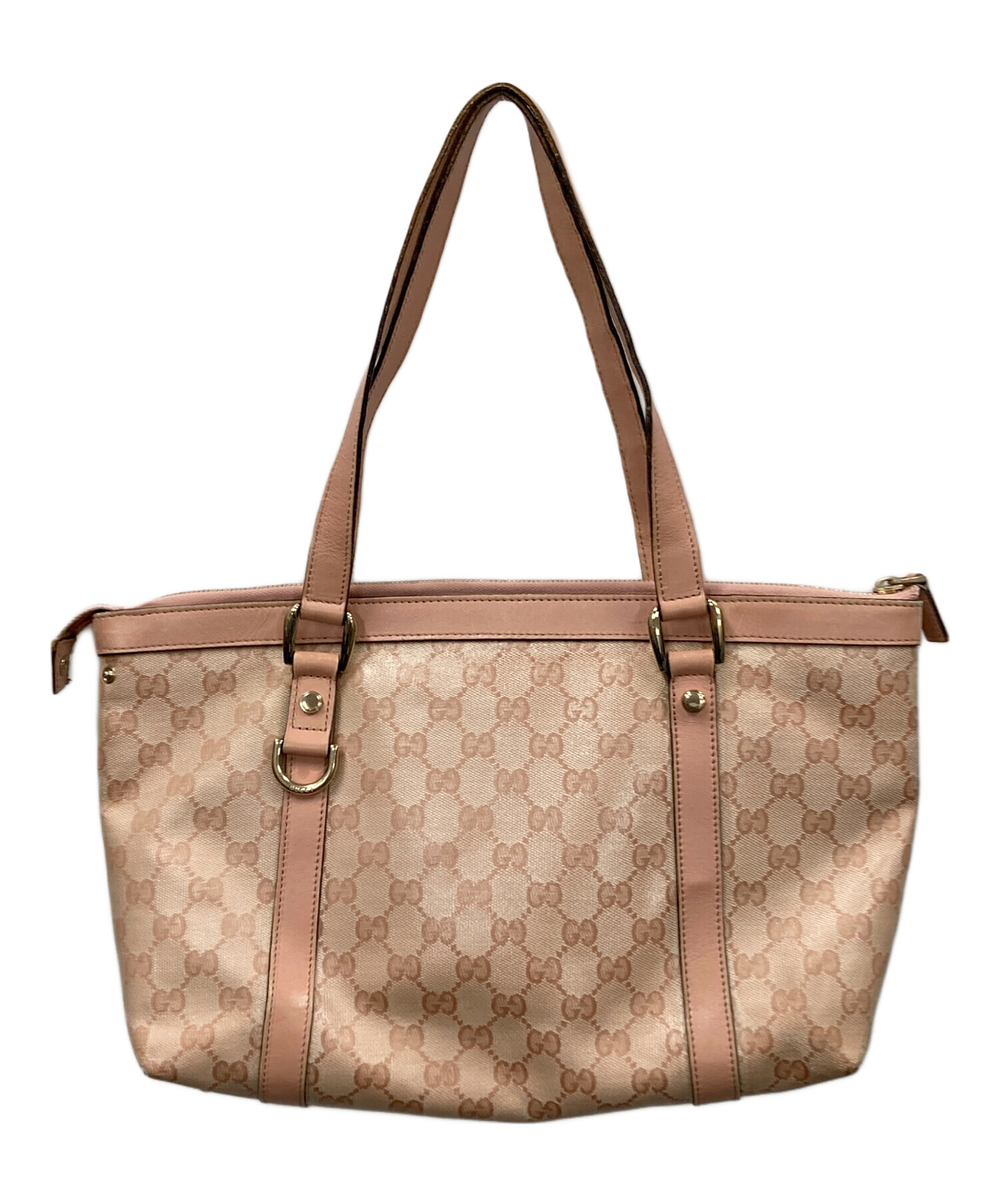 中古・古着通販】GUCCI (グッチ) トートバッグ ピンク サイズ:実寸