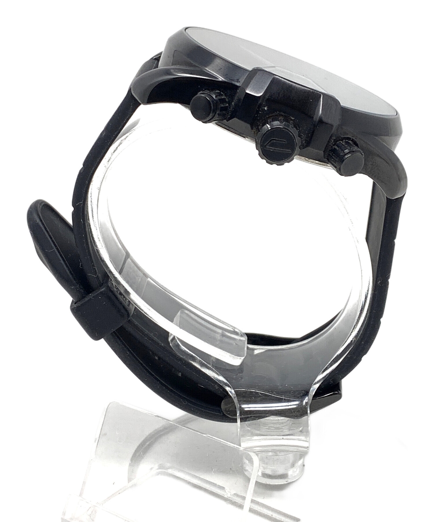 稼働品 DIESEL 腕時計 DZ-1390 ディーゼル クォーツ アナログ ブラック 