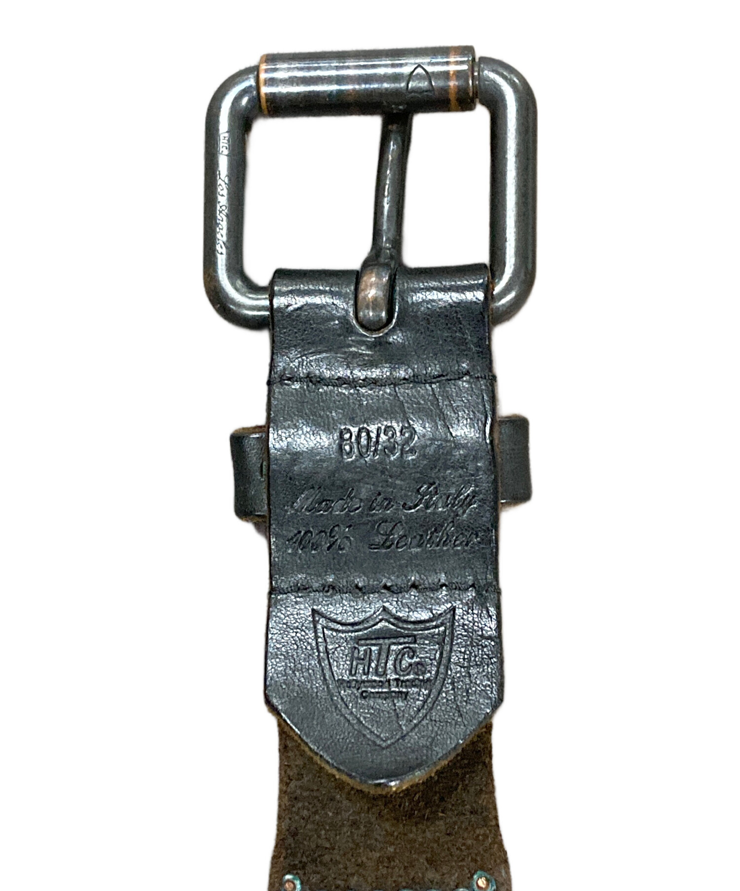 中古・古着通販】htc (エイチティーシー) スタッズベルト ブラック