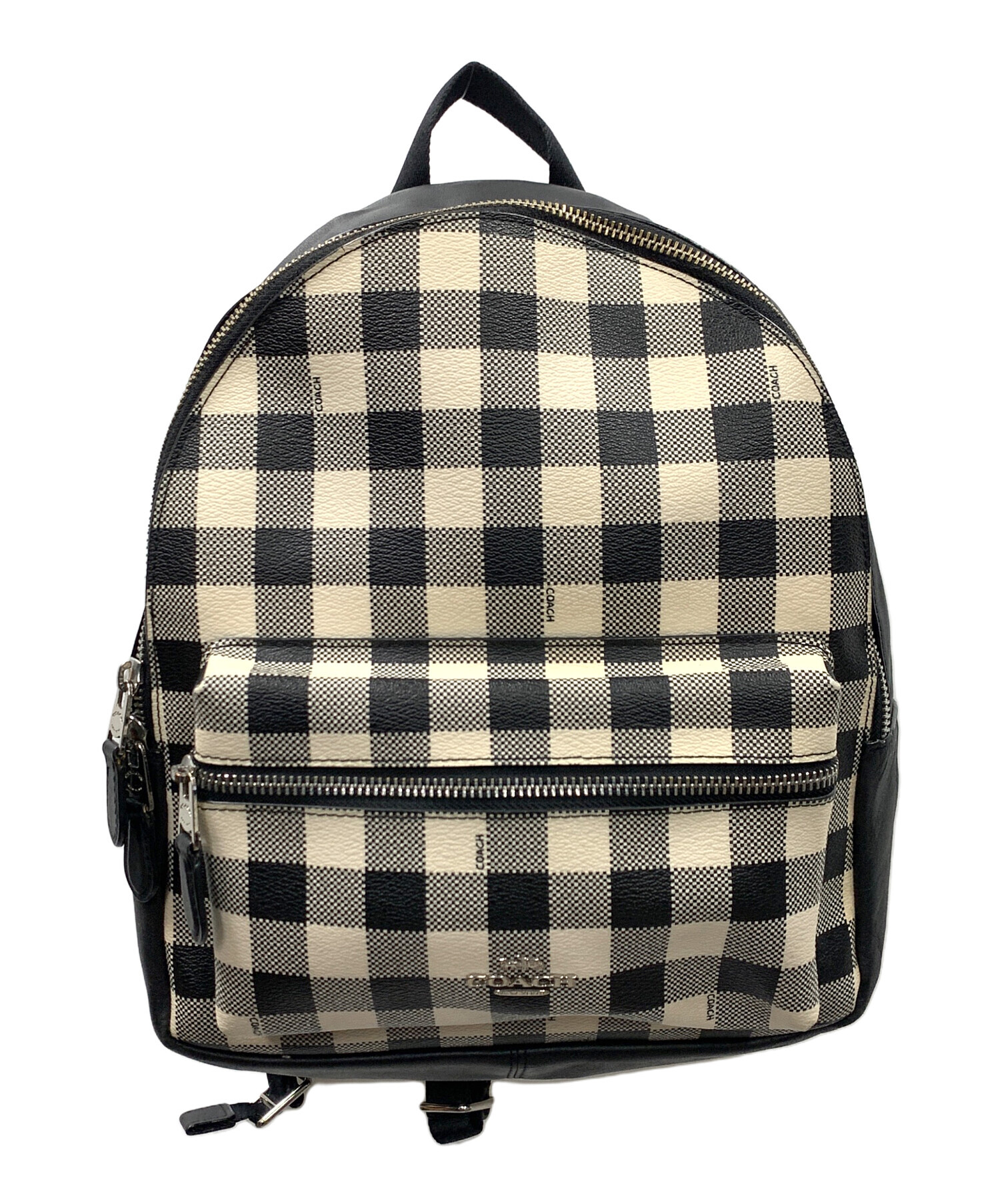 中古・古着通販】COACH (コーチ) リュック ギンガムチェック 