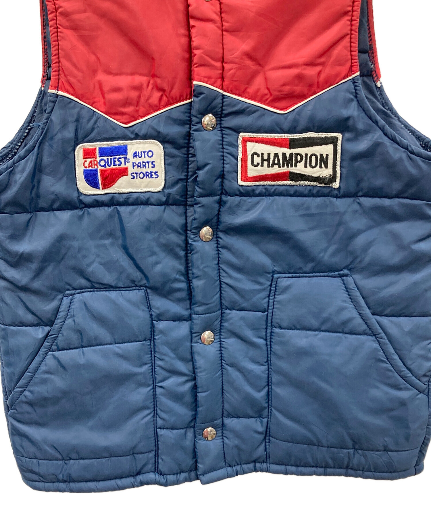 中古・古着通販】CAR QUEST (カークエスト) 70s 中綿ベスト レッド