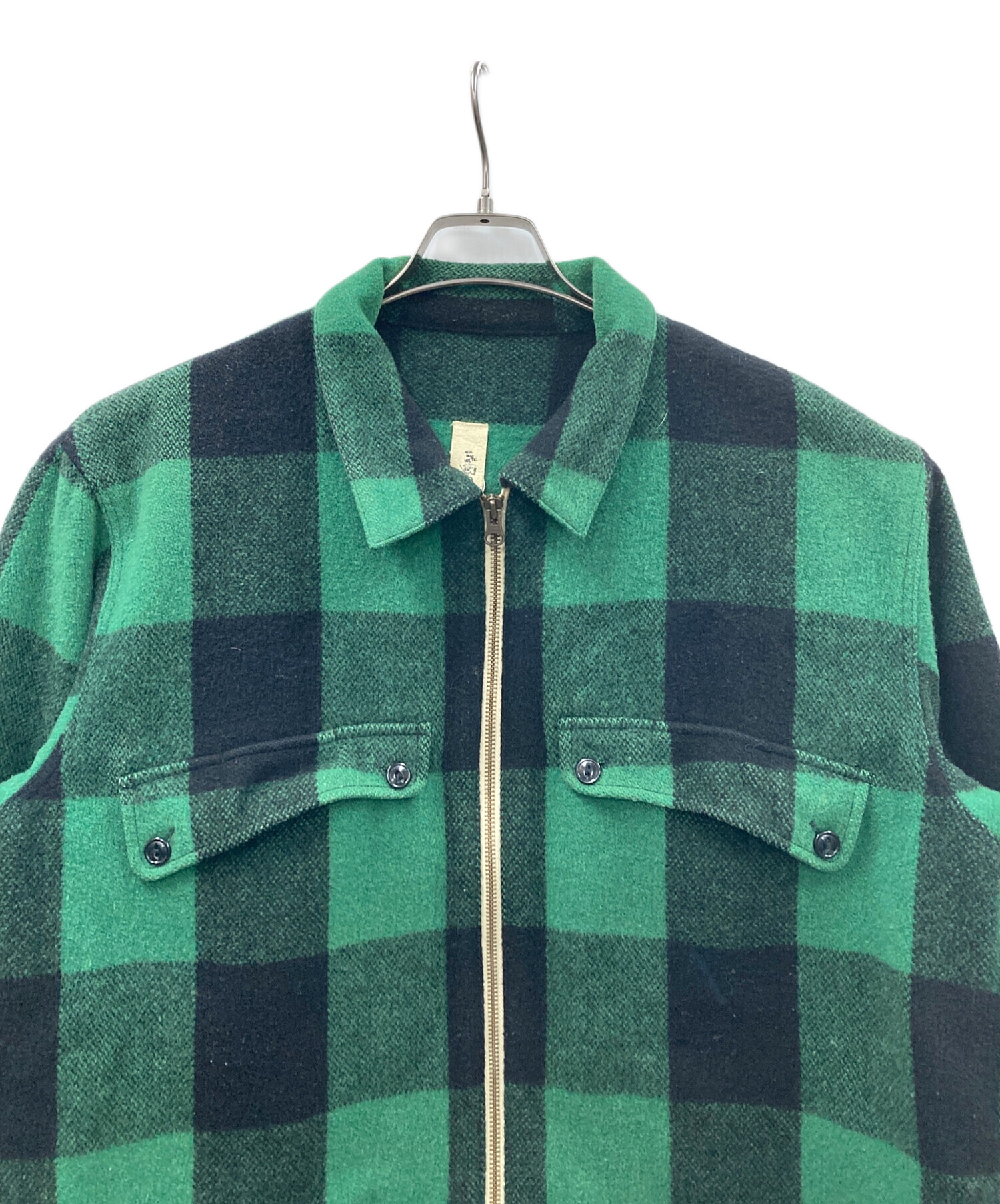 中古・古着通販】HECTIC (ヘクティク) ジャケット グリーン×ブラック 