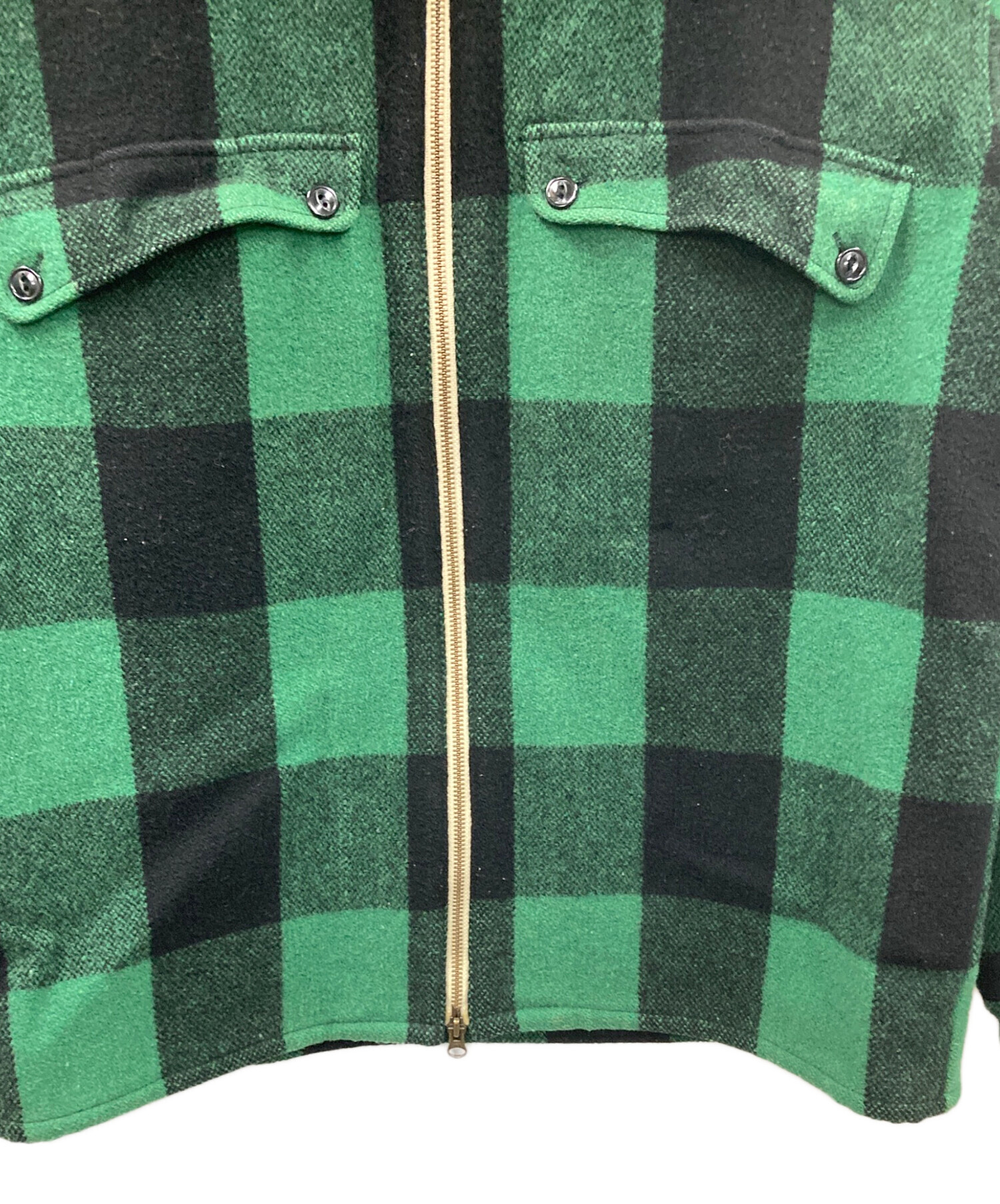 中古・古着通販】HECTIC (ヘクティク) ジャケット グリーン×ブラック 