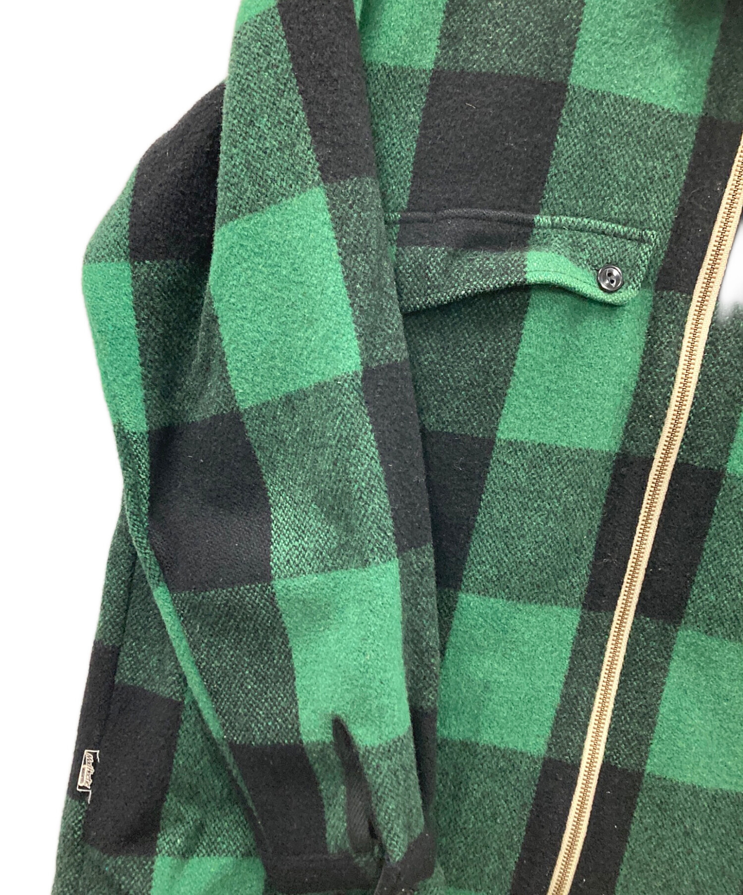 中古・古着通販】HECTIC (ヘクティク) ジャケット グリーン×ブラック 