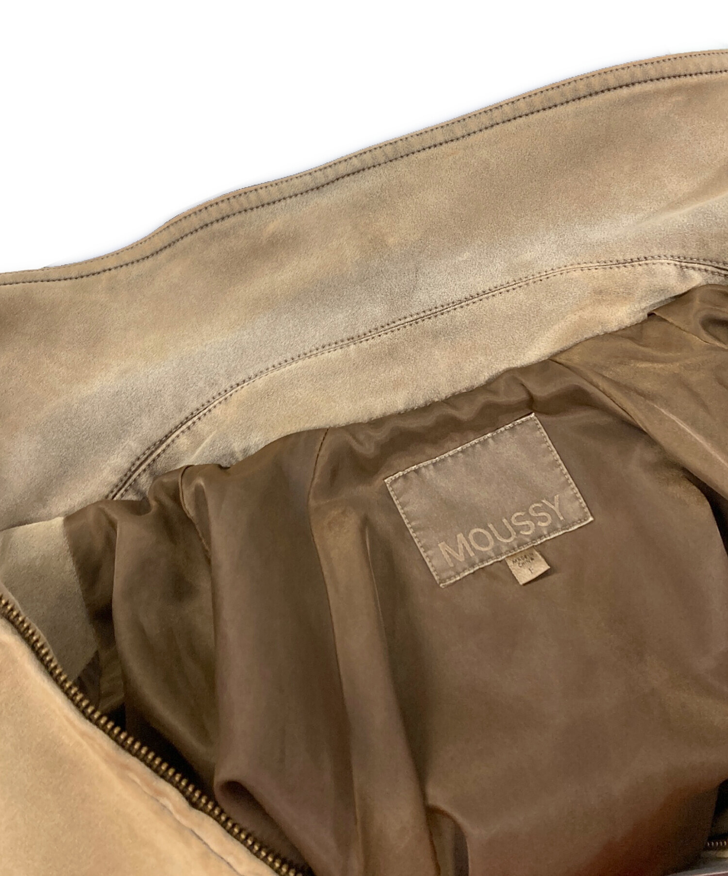 中古・古着通販】moussy (マウジー) ブルゾン SUEDE GATHER
