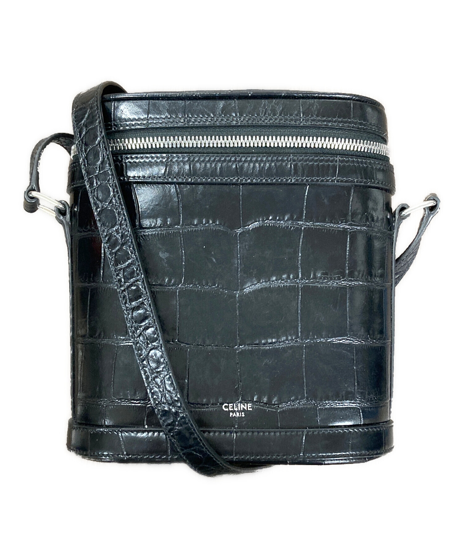 【美品】CELNEセリーヌ メッセンジャーバック 中古・古着通販】CELINE (セリーヌ) メッセンジャーバッグ ブラック