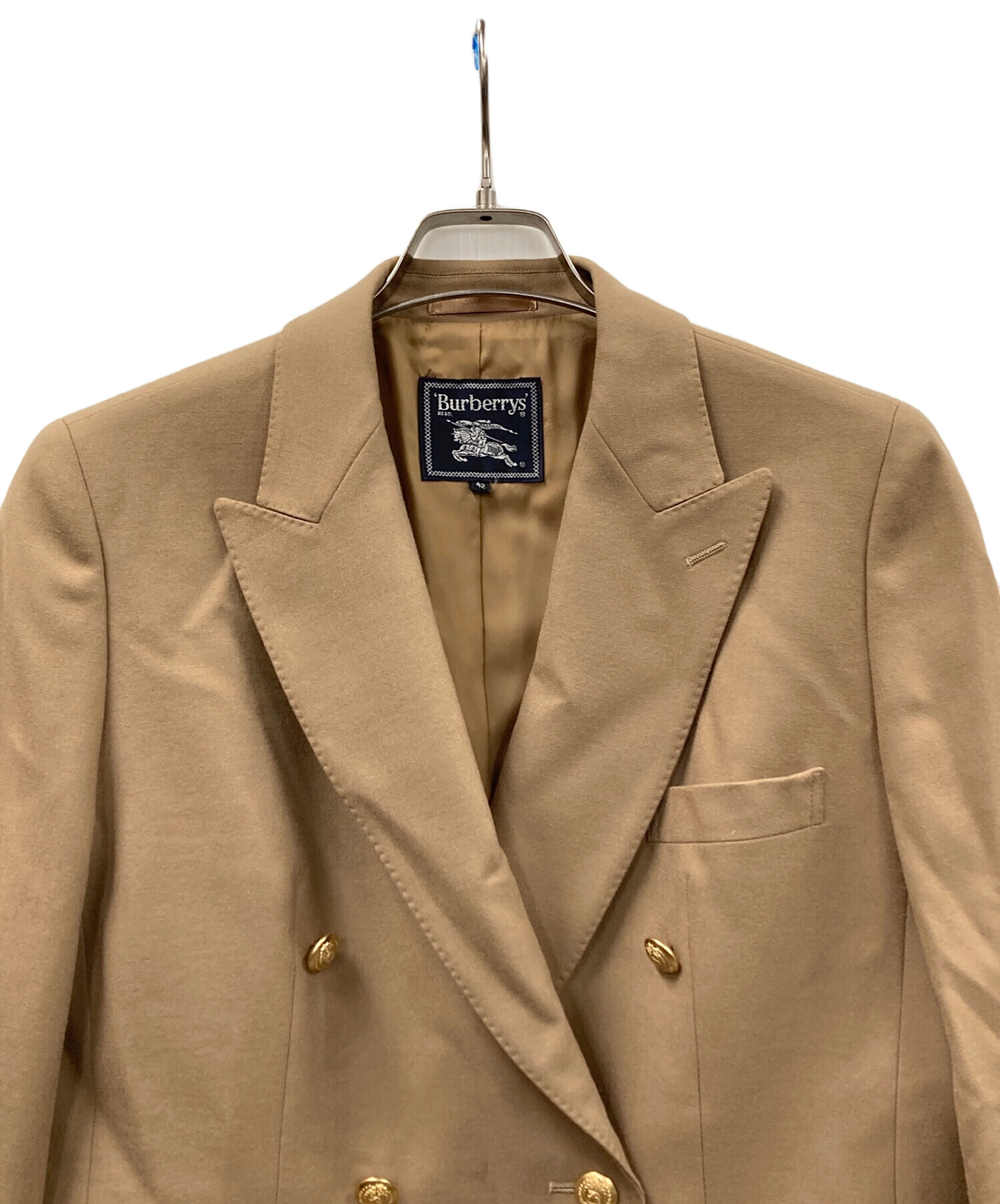 中古・古着通販】BURBERRY (バーバリー) テーラードジャケット カーキ 