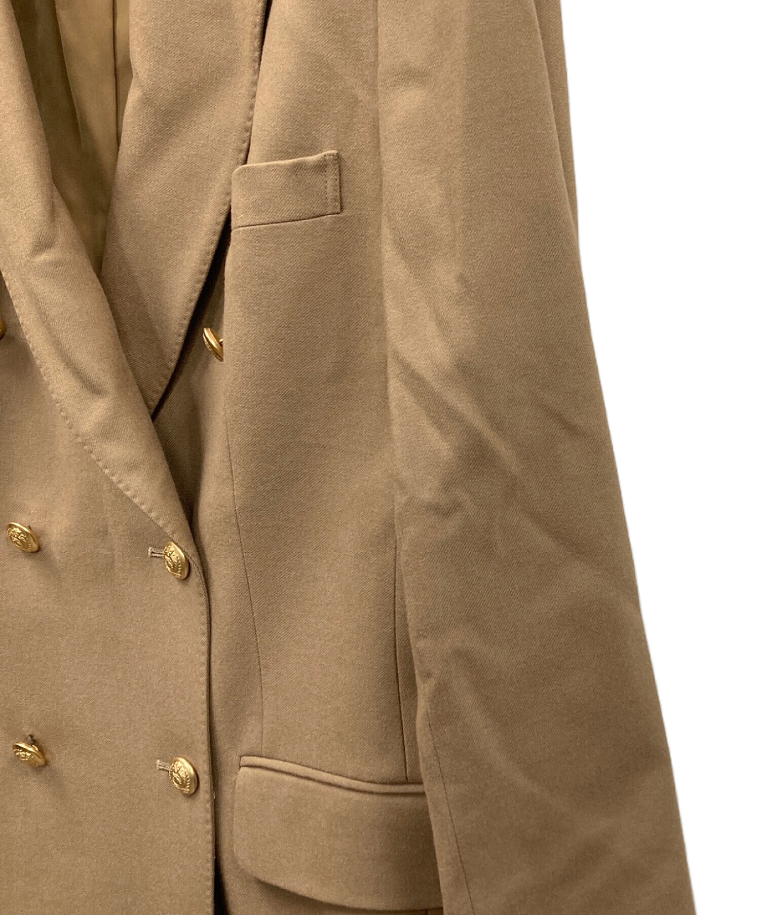中古・古着通販】BURBERRY (バーバリー) テーラードジャケット カーキ