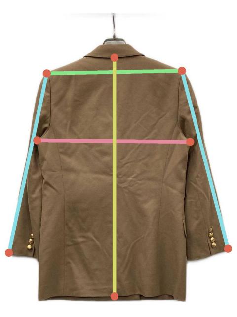 中古・古着通販】BURBERRY (バーバリー) テーラードジャケット カーキ