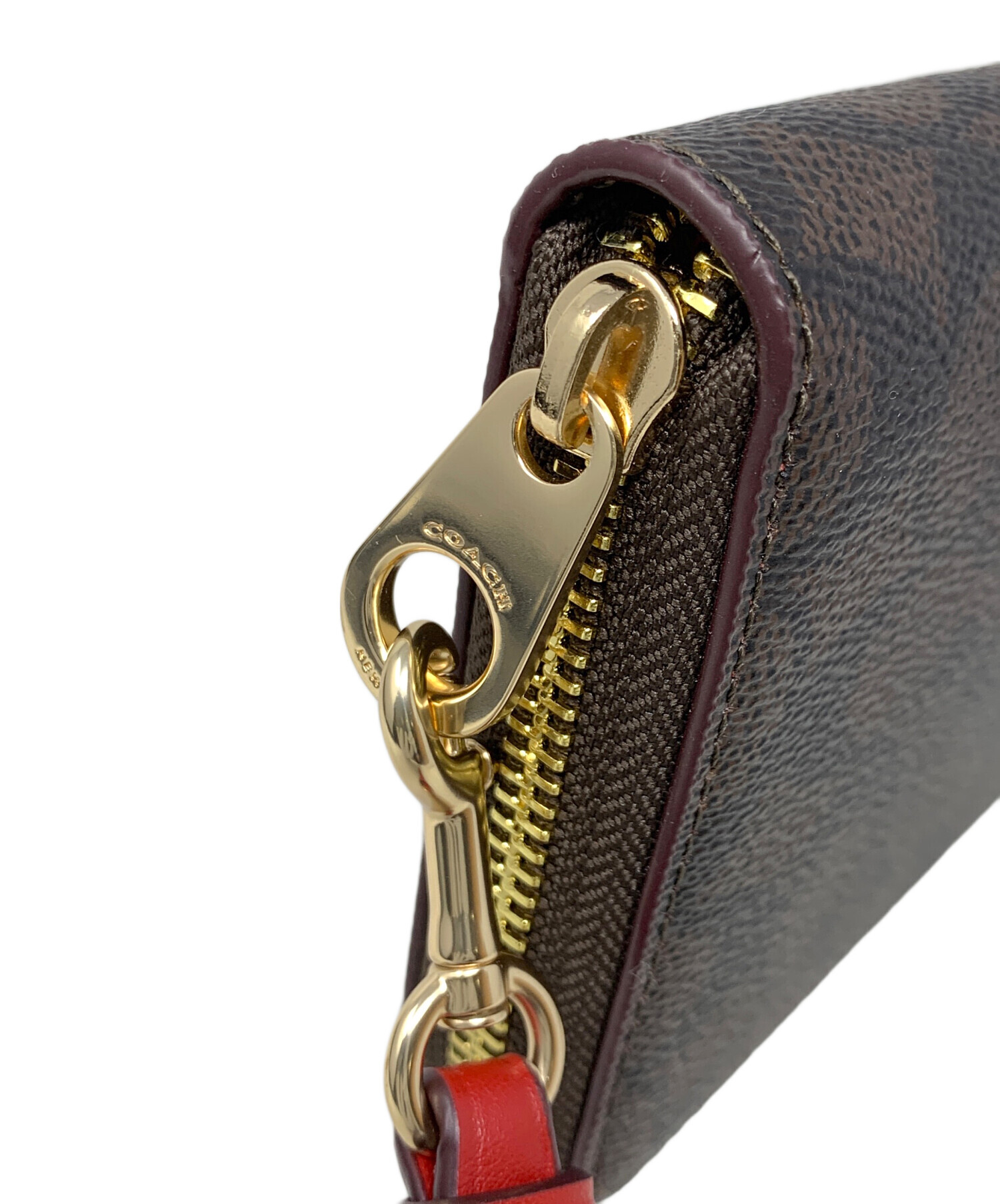 中古・古着通販】COACH (コーチ) 長財布 シグネチャー ブラウン サイズ 