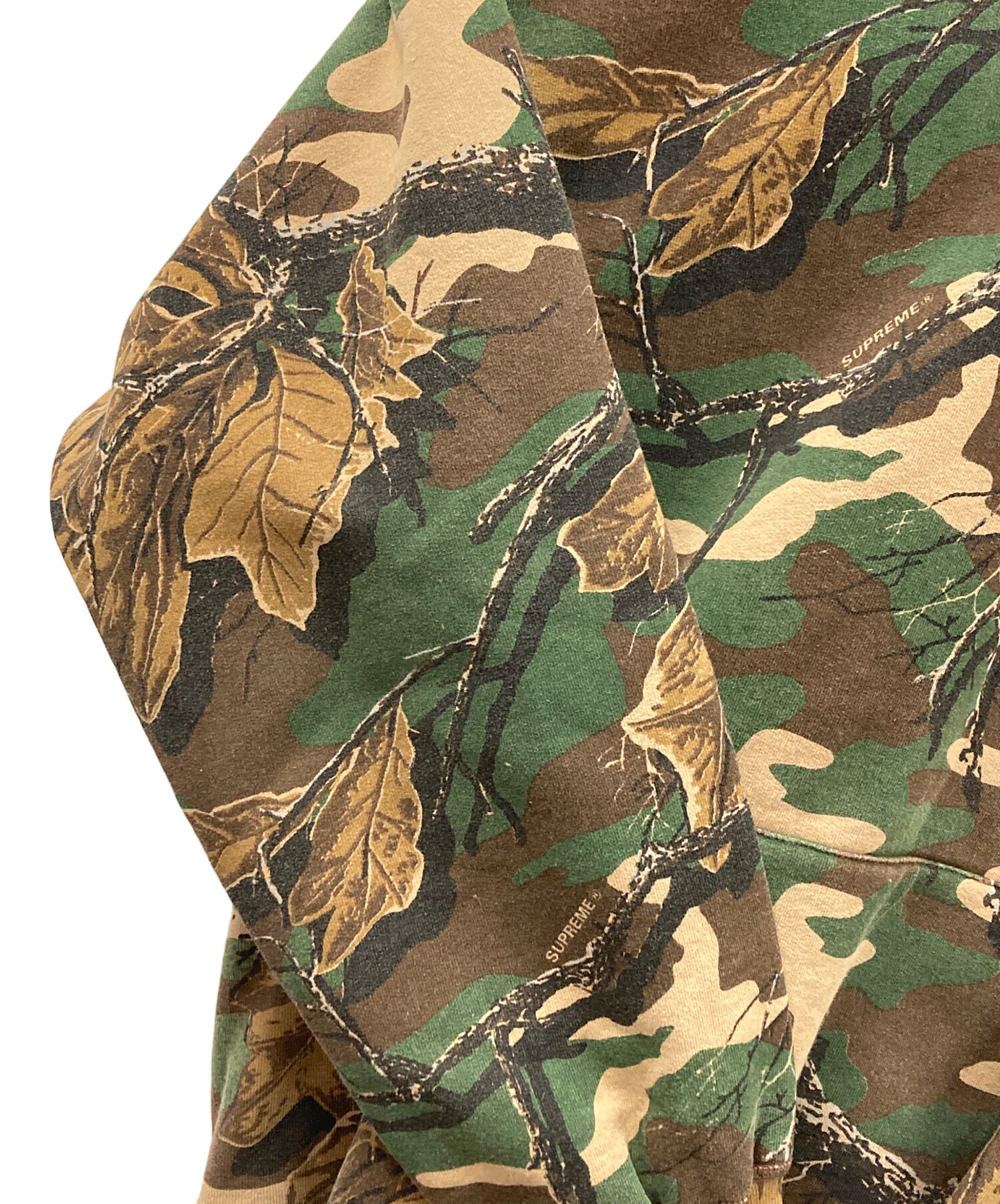 中古・古着通販】SUPREME (シュプリーム) プルオーバーパーカー カーキ