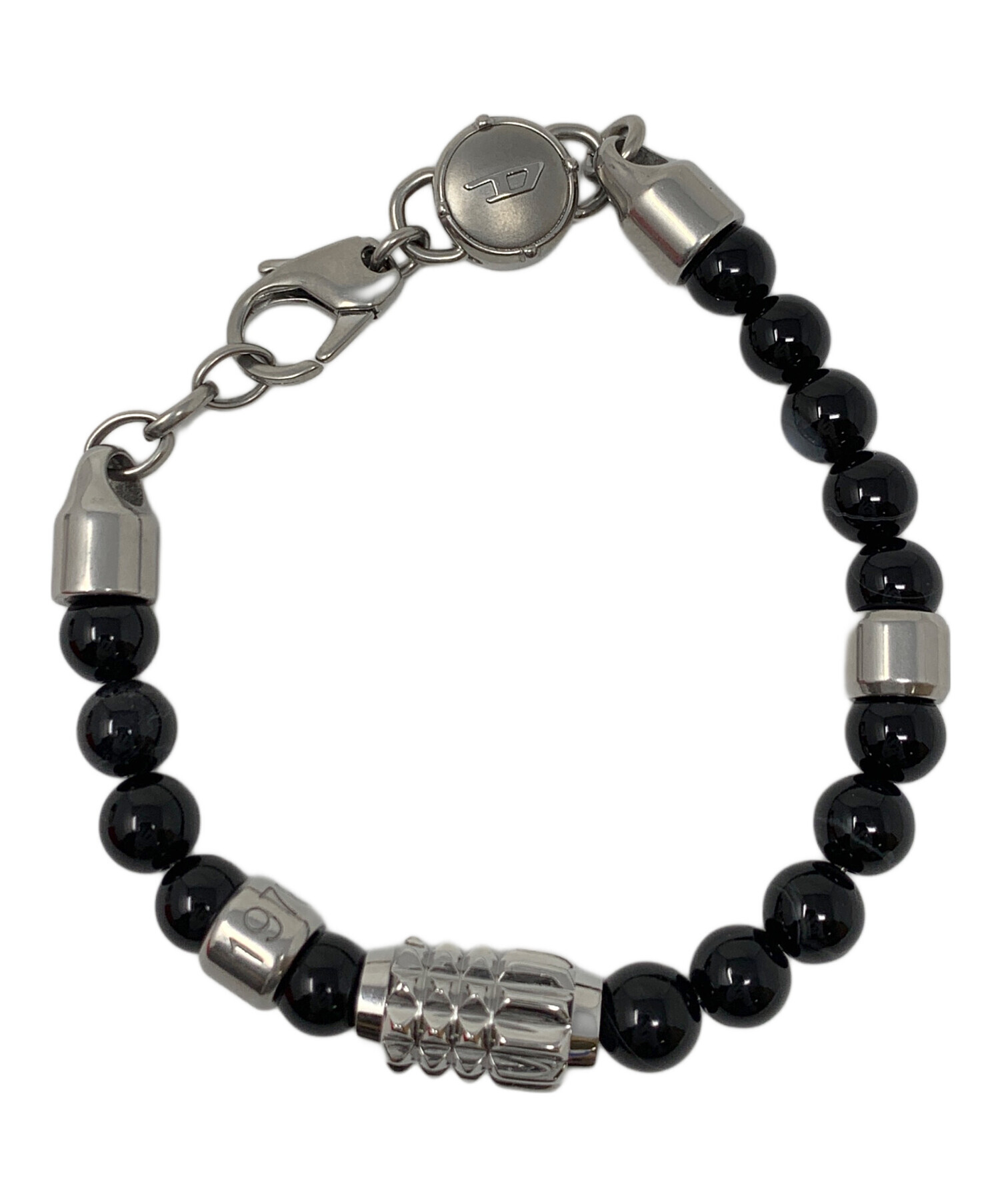 中古・古着通販】DIESEL (ディーゼル) ブレスレット ビーズ ブラック 