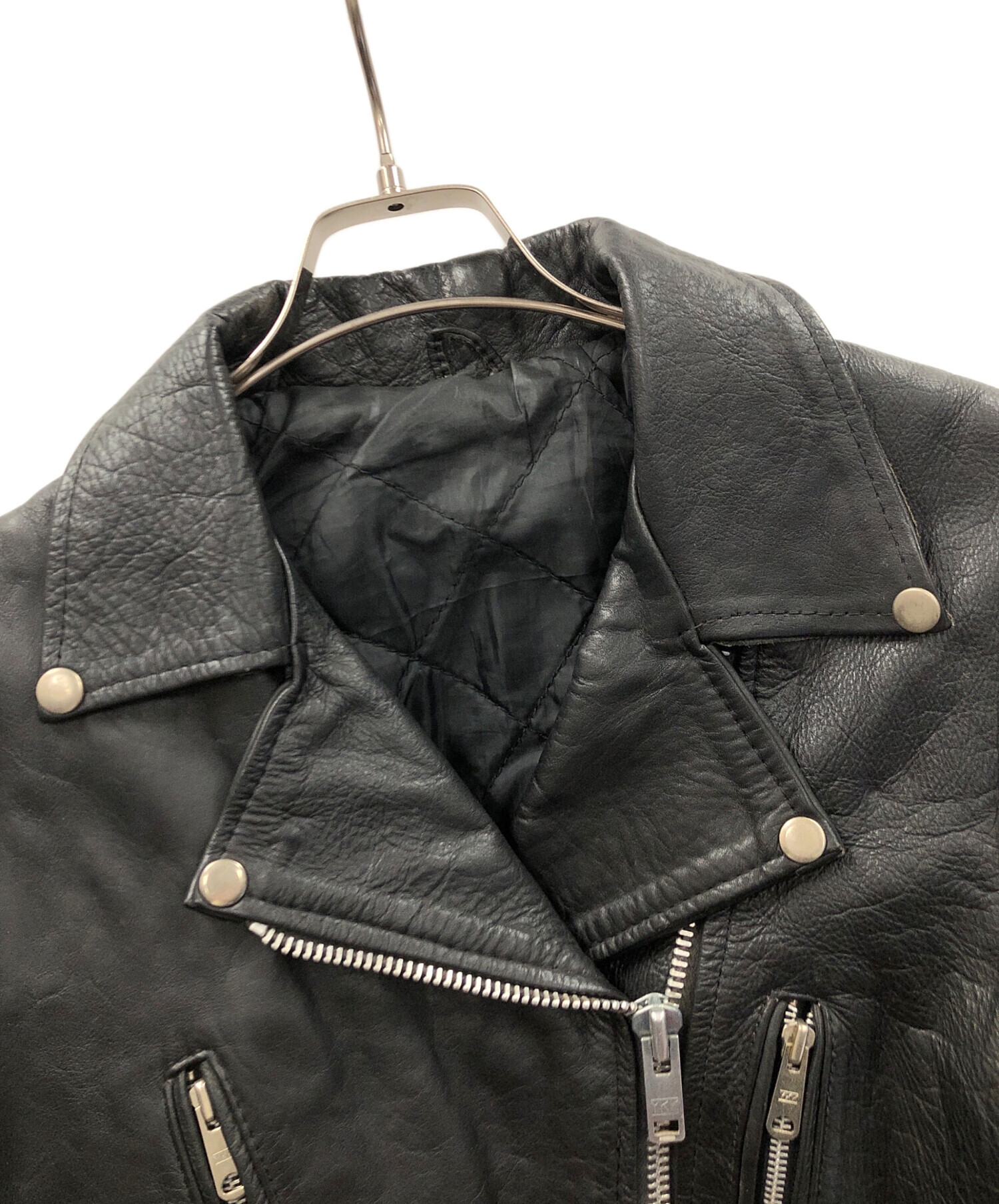 中古・古着通販】KETT (ケット) ダブルライダースジャケット ブラック 