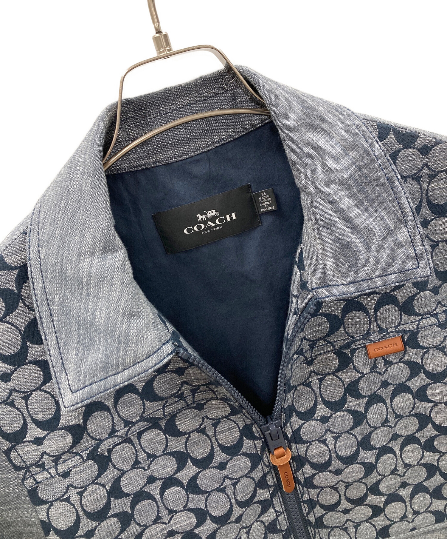中古・古着通販】COACH (コーチ) ジャケット SIGNATURE CHAMBRAY 