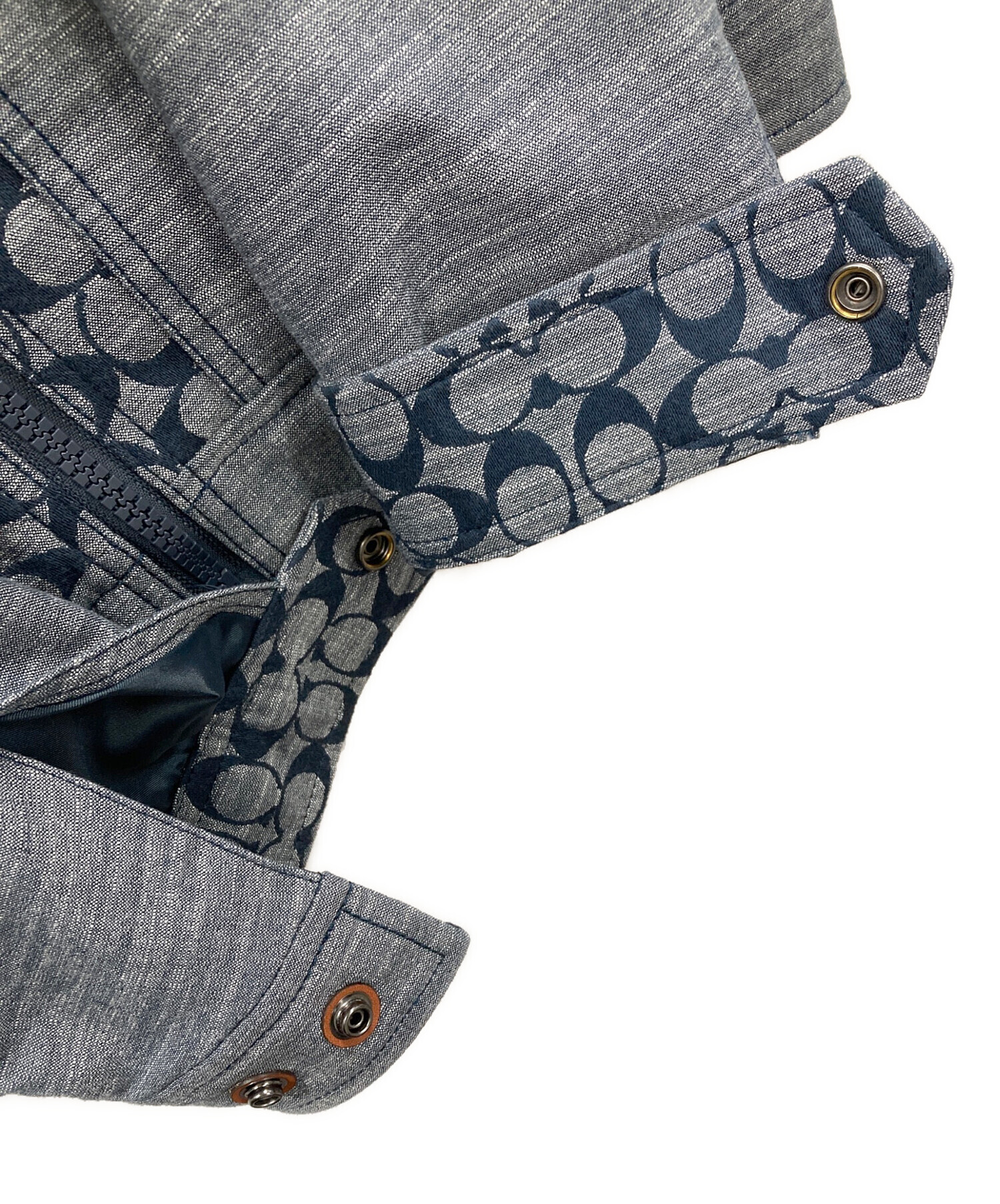 中古・古着通販COACH (コーチ) ジャケット SIGNATURE CHAMBRAY