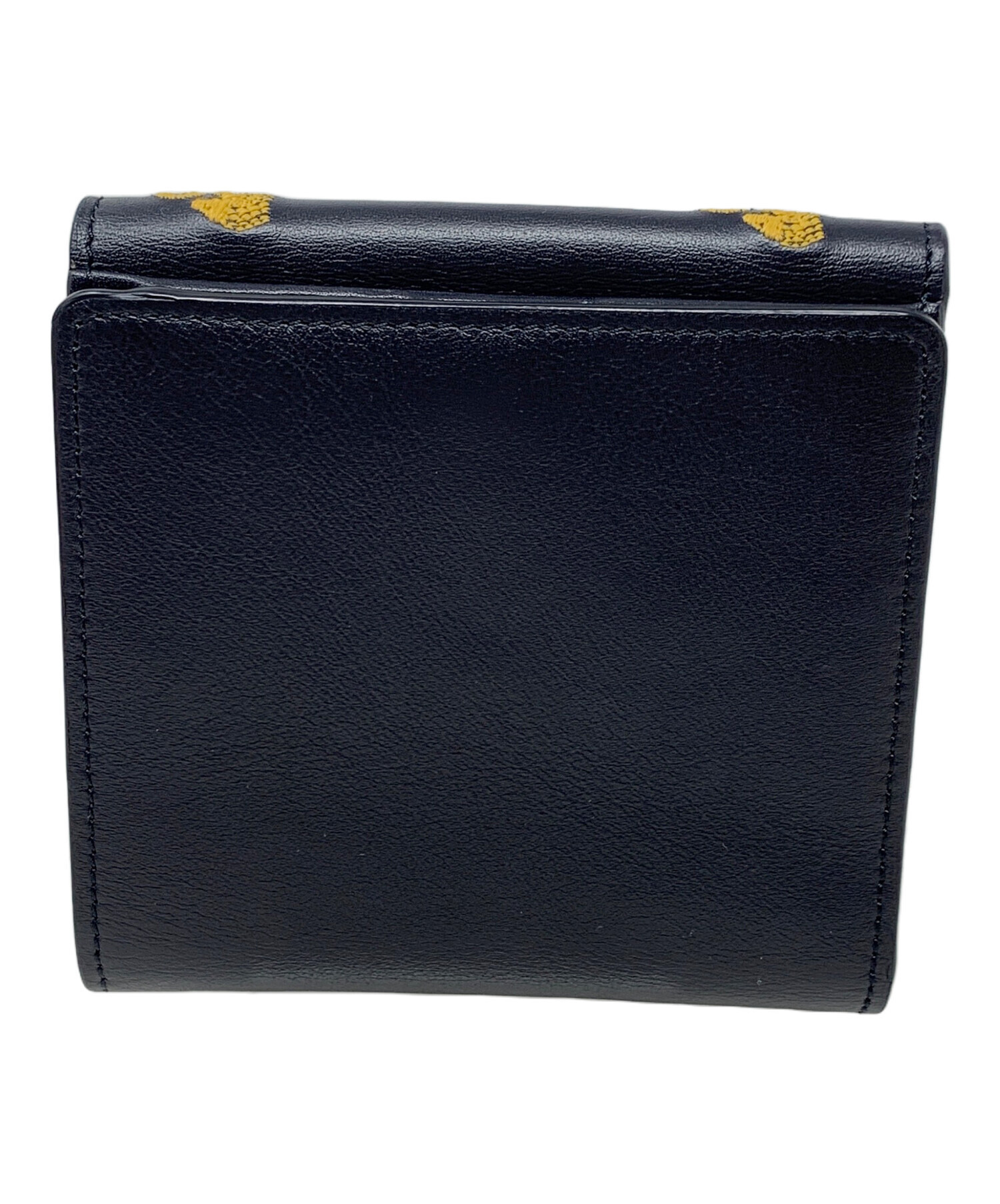 クロエ【CHLOE】リトルホース 財布 二つ折り 小銭入れ レザー ライトグレー 中古・古着通販】Chloe (クロエ) 2つ折り財布 リトルホース ブラック