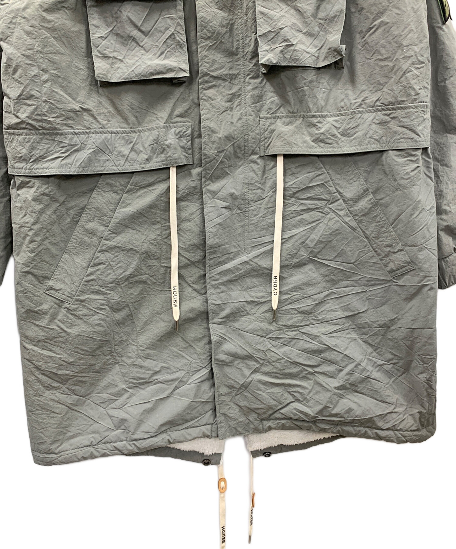 中古・古着通販】CYDERHOUSE (サイダーハウス) モッズコート オリーブ 
