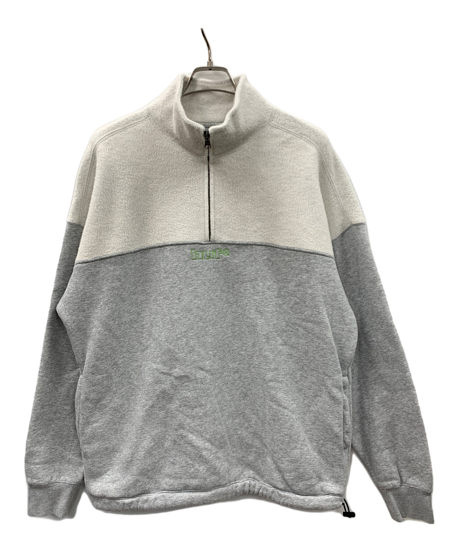 中古・古着通販】HUF (ハフ) ハーフジップスウェット 1/4 Zip Mockneck 