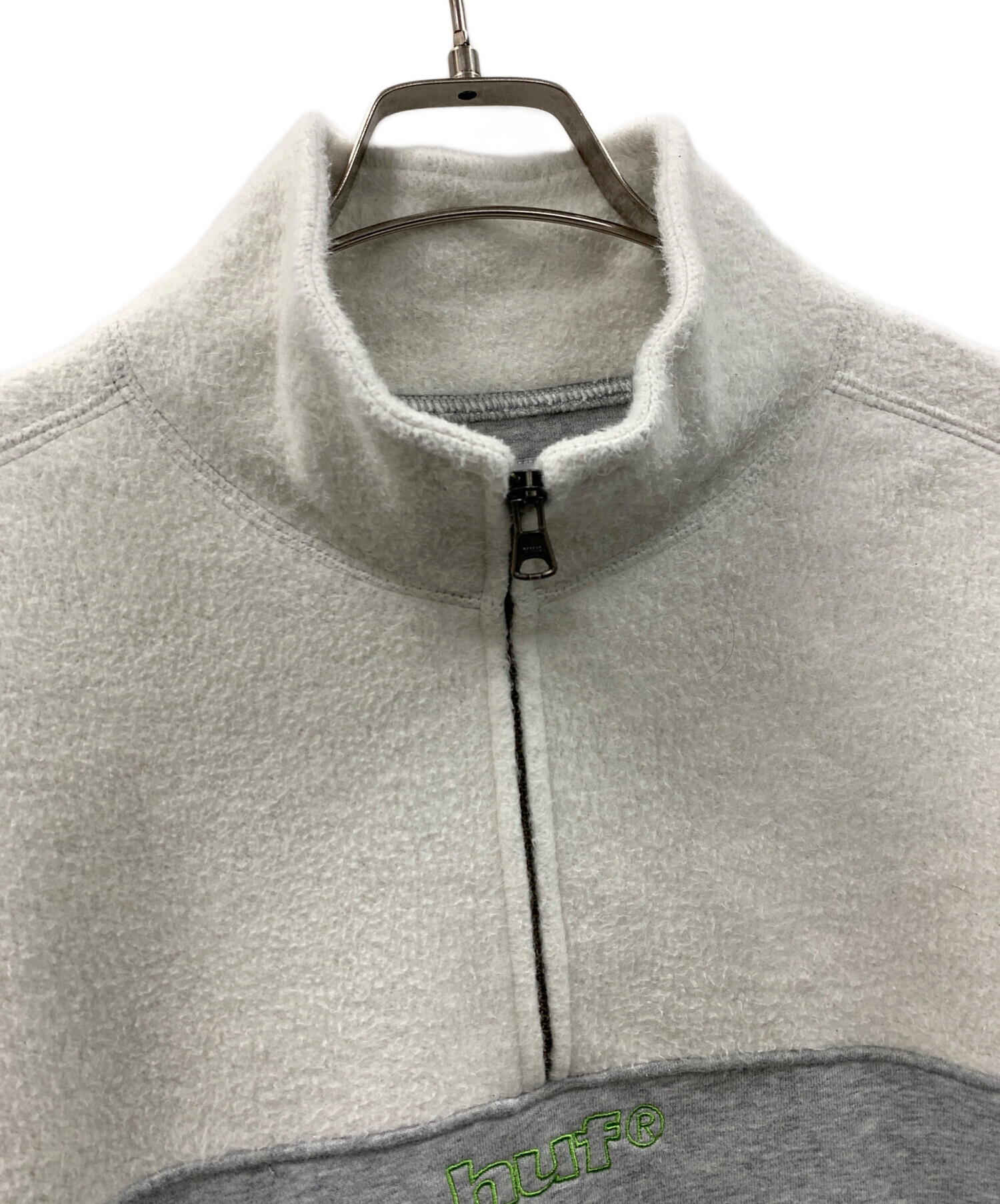中古・古着通販】HUF (ハフ) ハーフジップスウェット 1/4 Zip Mockneck 