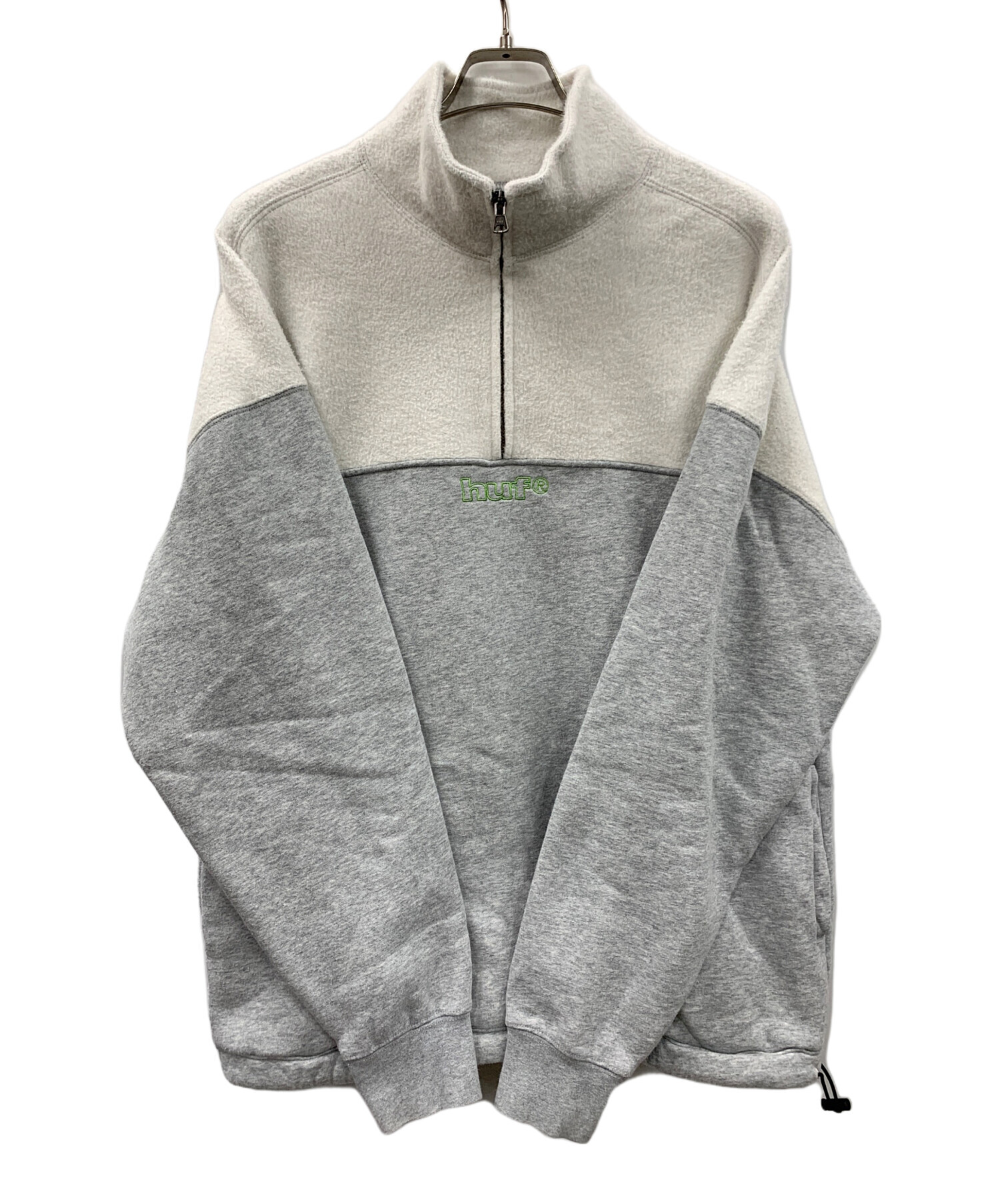 中古・古着通販】HUF (ハフ) ハーフジップスウェット 1/4 Zip Mockneck 