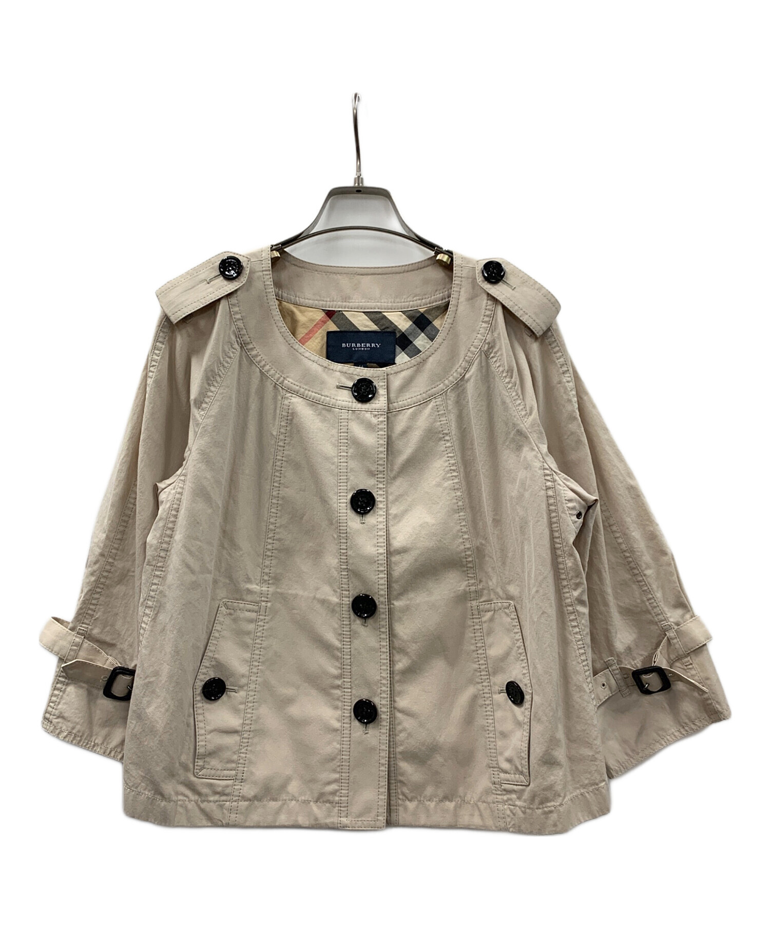 中古・古着通販】BURBERRY (バーバリー) シャツジャケット ベージュ 