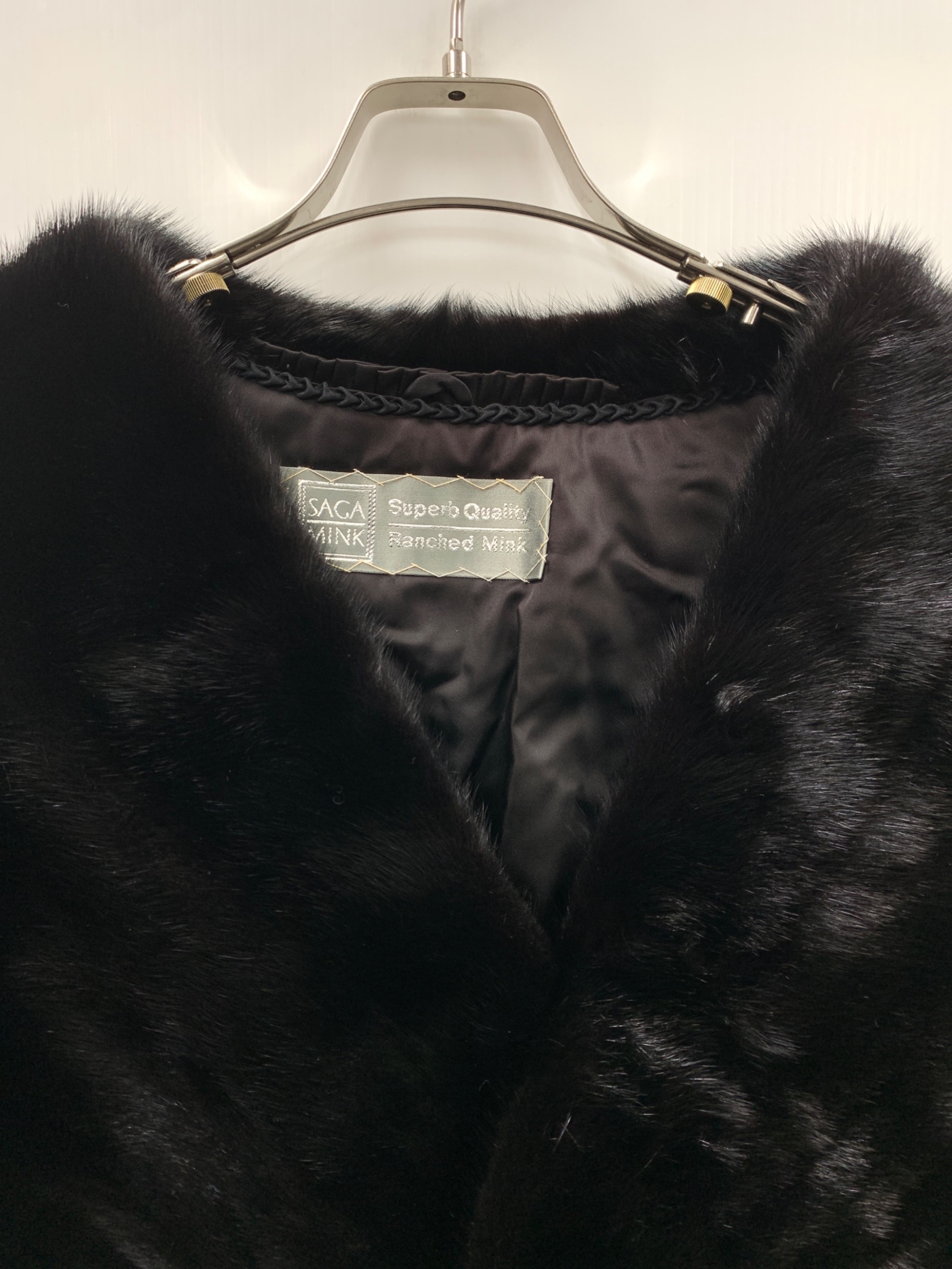 中古・古着通販】SAGA MINK (サガミンク) ケープ ブラック サイズ:実寸