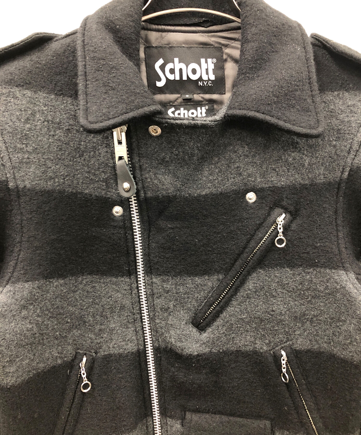 中古・古着通販】Schott (ショット) ウールライダースジャケット 