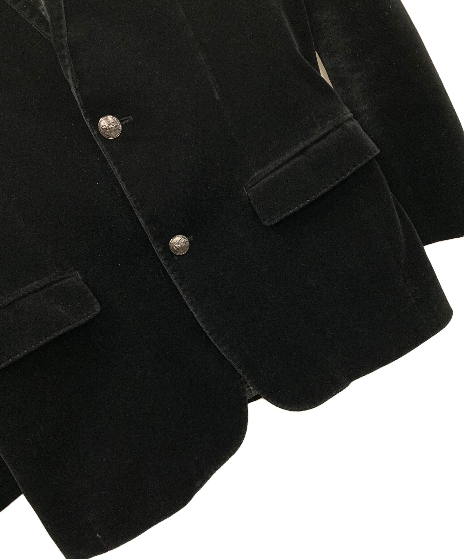 BURBERRY BLACK LABEL ベロア テーラードジャケット BURBERRY BLACK LABEL バーバリーブラックレーベル ベロア テーラード