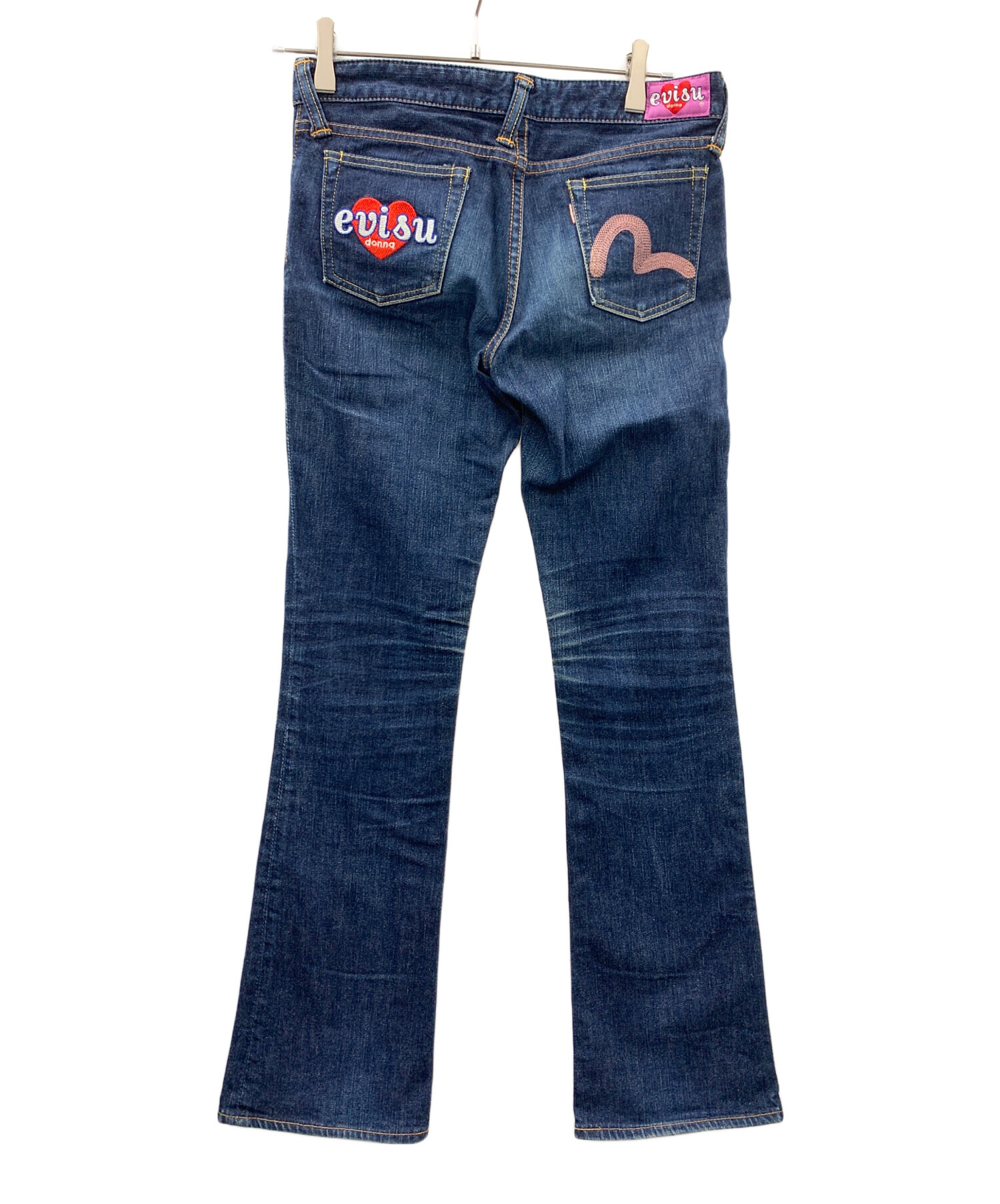 中古・古着通販】EVISU DONNA (エヴィスドンナ) デニムパンツ ブルー 中古・古着通販】EVISU DONNA (エヴィスドンナ) デニムパンツ ブルー